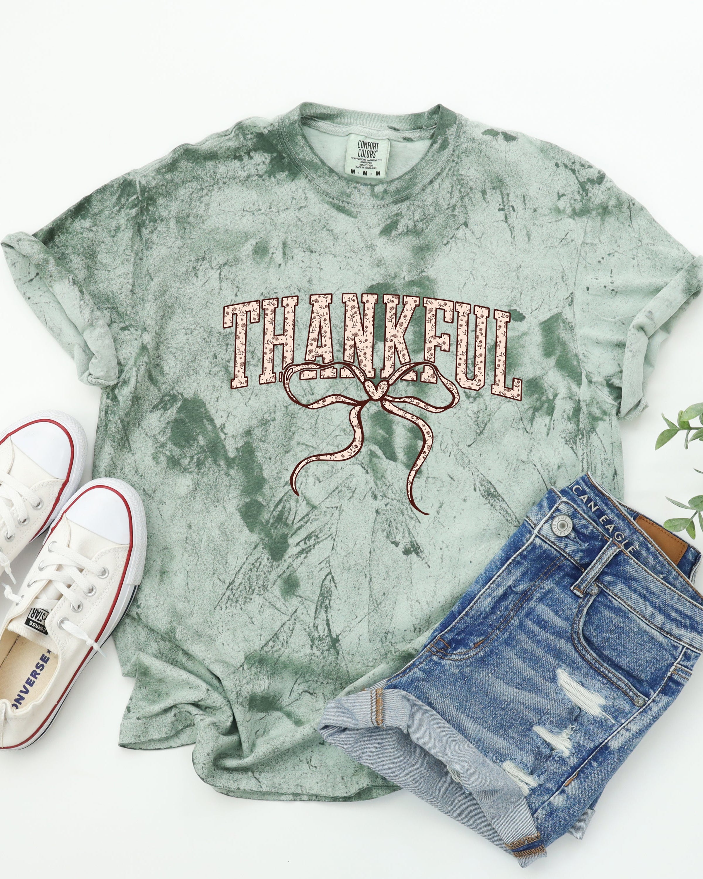 Thankful Christian Fall Thanksgiving day Christmas Autumn Comfort Colors Garment Dyed T Shirt