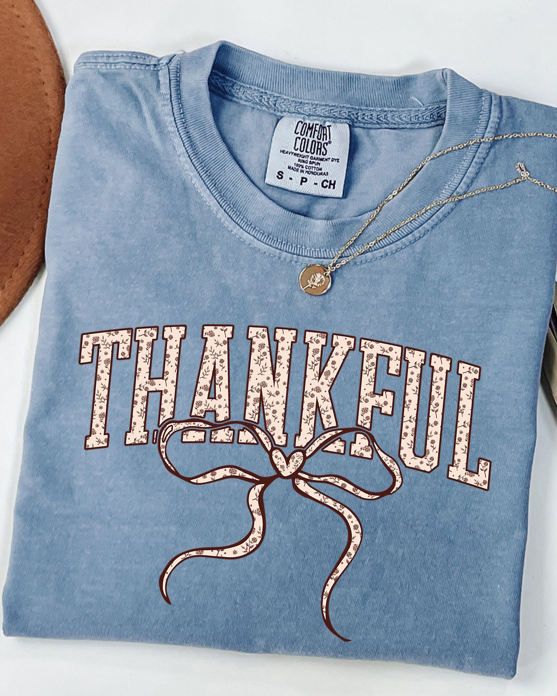 Thankful Christian Fall Thanksgiving day Christmas Autumn Comfort Colors Garment Dyed T Shirt