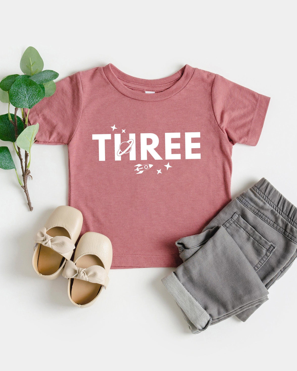 Three Space themed 3rd birthday party T-Shirt