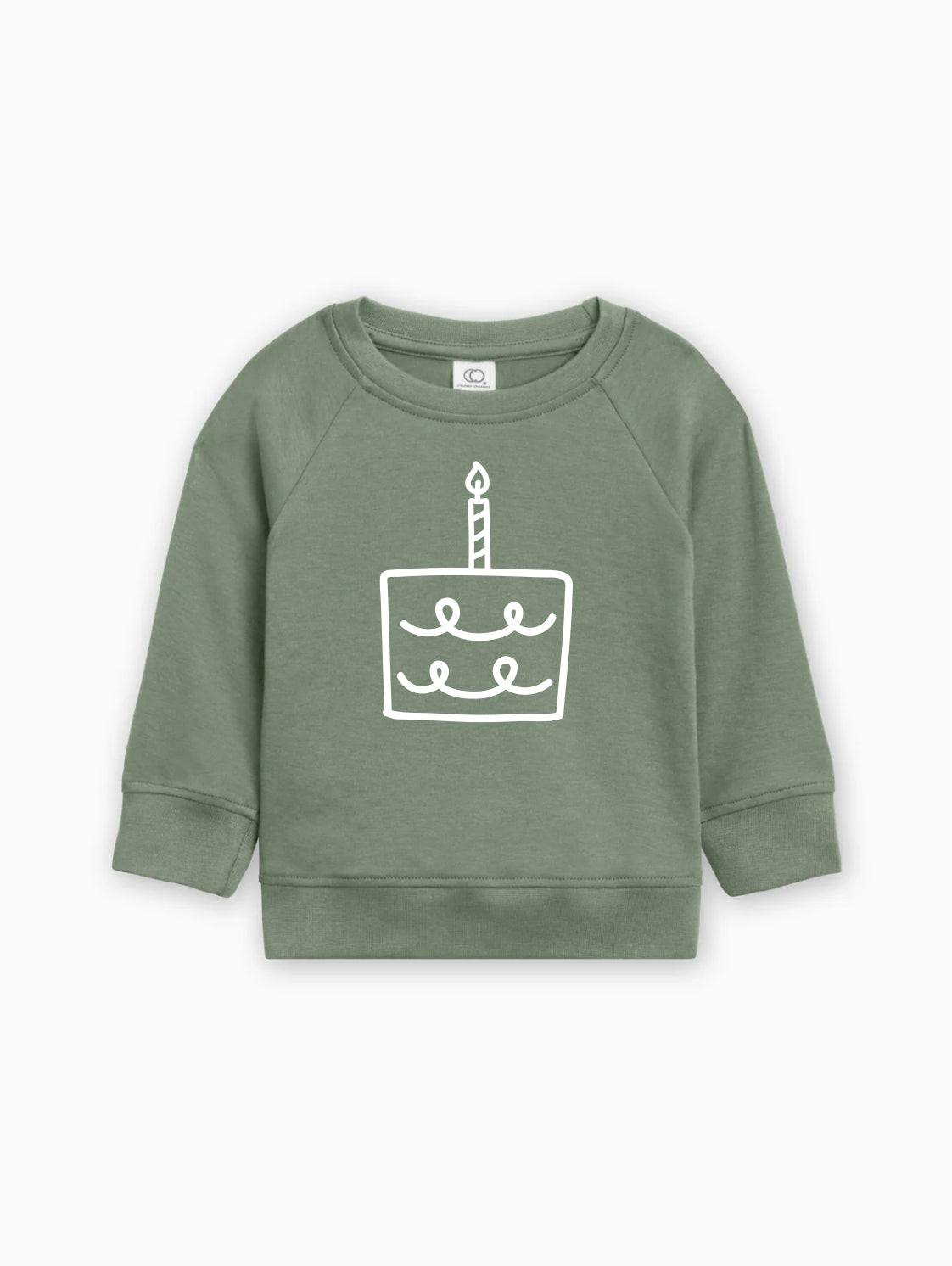 One Birthday Cake 1st Birthday Organic Cotton Pullover