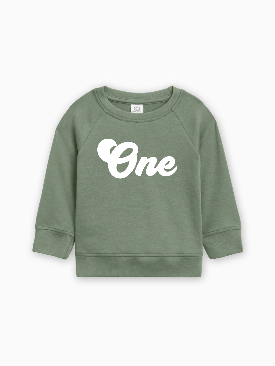 One Birthday 1st Birthday Toddler Organic Cotton Pullover (Groovy)