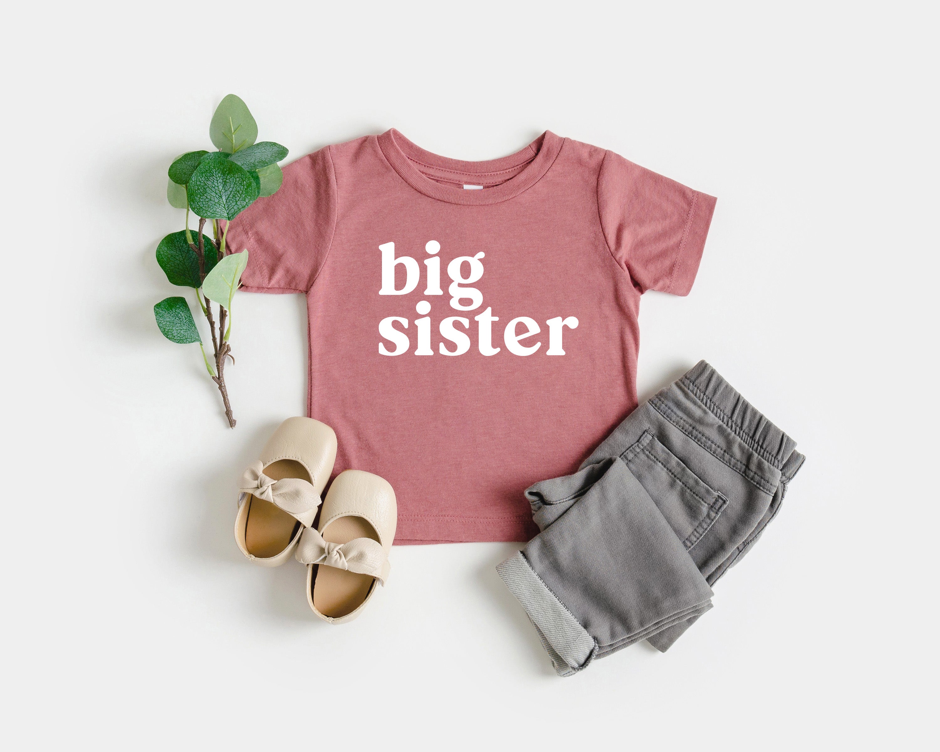 Big sister Sibling Family Matching Tees