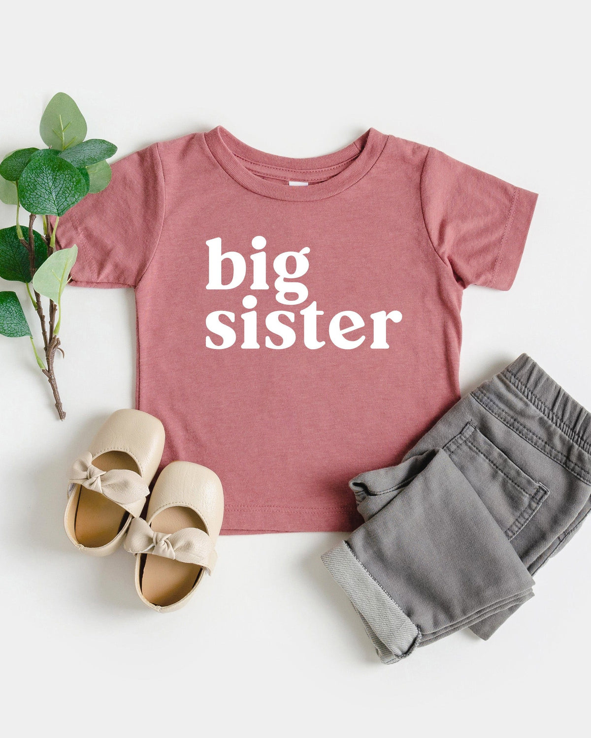 Big Sister Family Matching Kids T-Shirt, Sibling Announcement Shirt