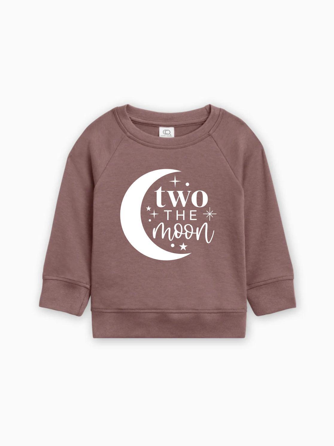 Two The Moon 2nd Birthday Organic Cotton Pullover