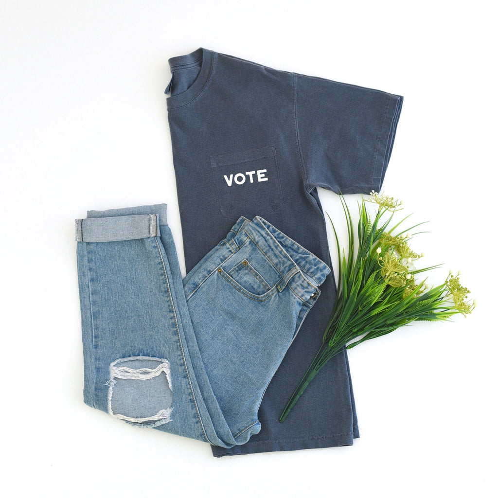 Vote Election Comfort Colors Pocket T Shirt