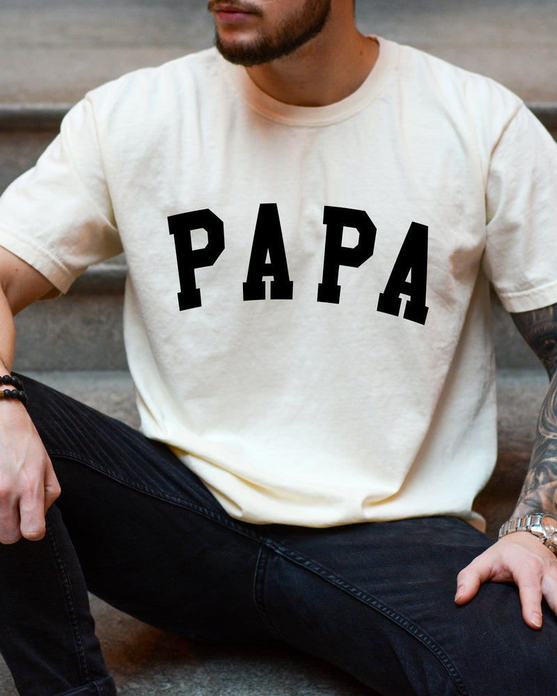 Papa Grandpa Comfort Colors 100% Cotton T Shirt Father's day (Condensed)