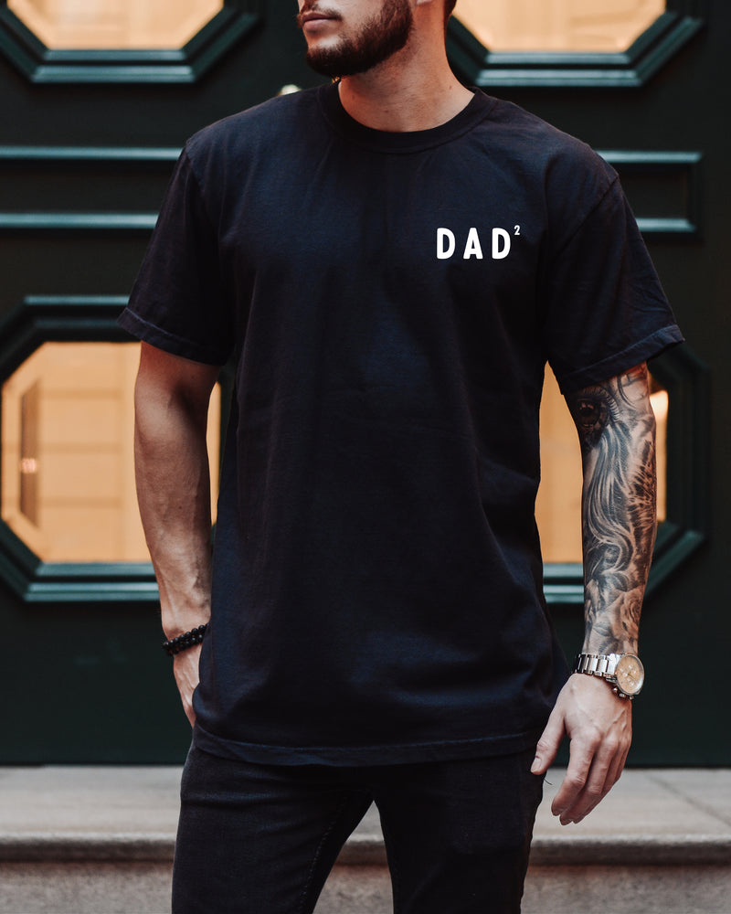Dad of Two Comfort Colors T Shirt (squared 2) Father's day
