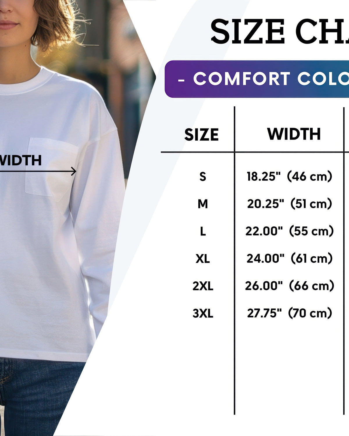 Wildflowers Ribbon Nature Botanical Pocket Comfort Colors Long Sleeve Shirt