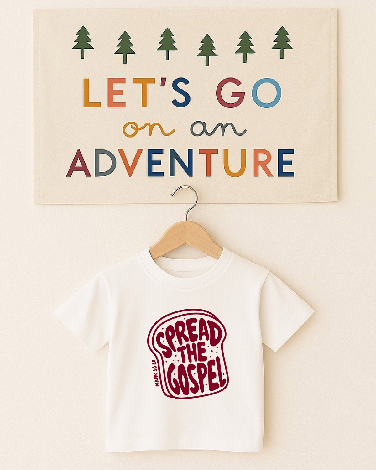 Spread The Gospel Christian Baby Bodysuit, Faith Toddler Youth Tee