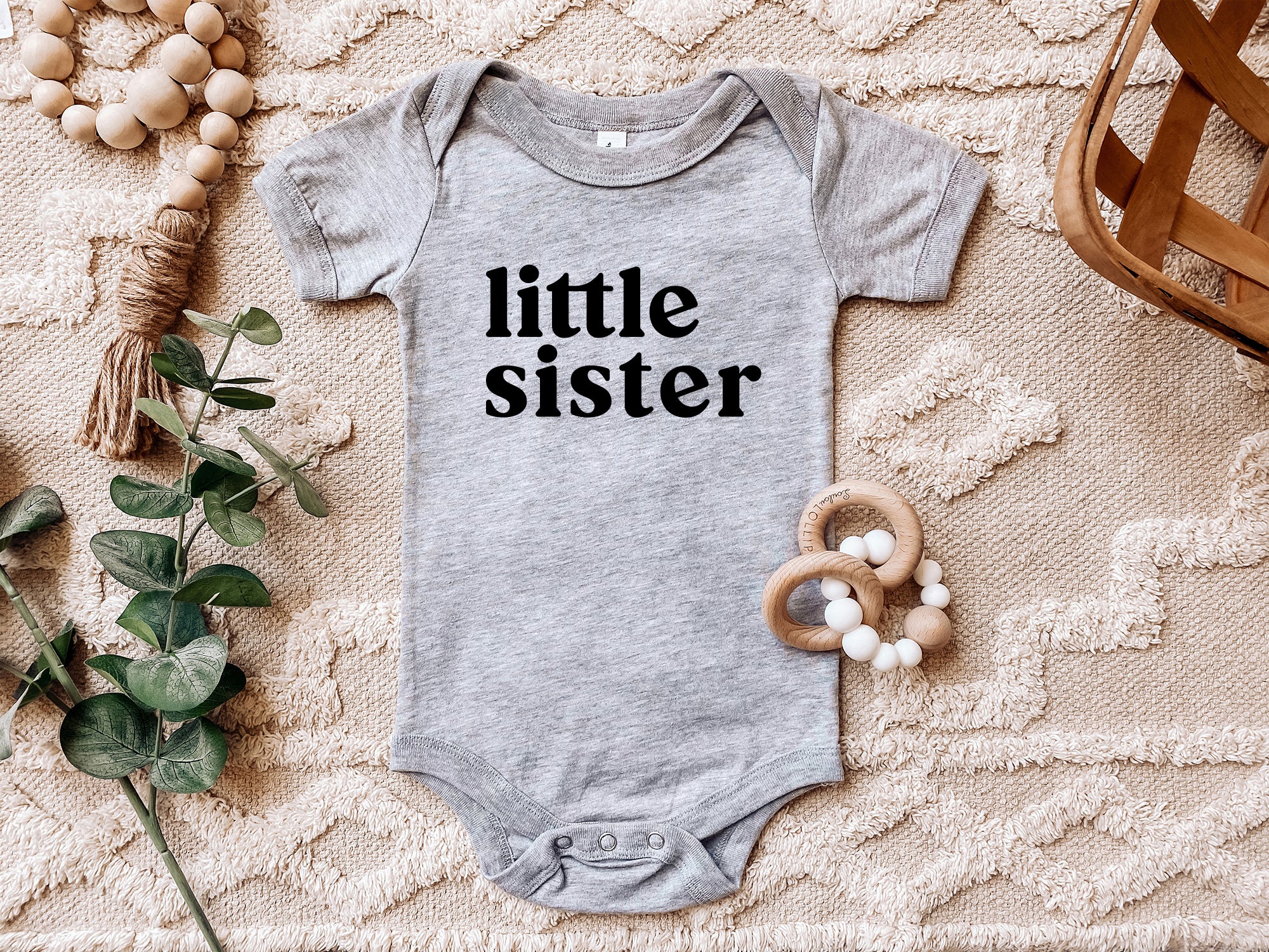 Little Sister baby Onesie Bodysuit - Pregnancy Announcement, Little Sister