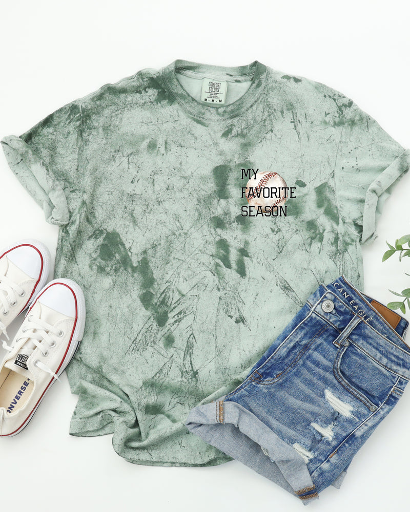 My Favorite Season Game day Baseball Mama Comfort Colors T Shirt