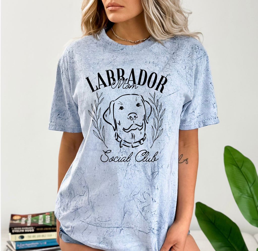 Labrador Mom Social Club Dog Mom Comfort Colors T Shirt