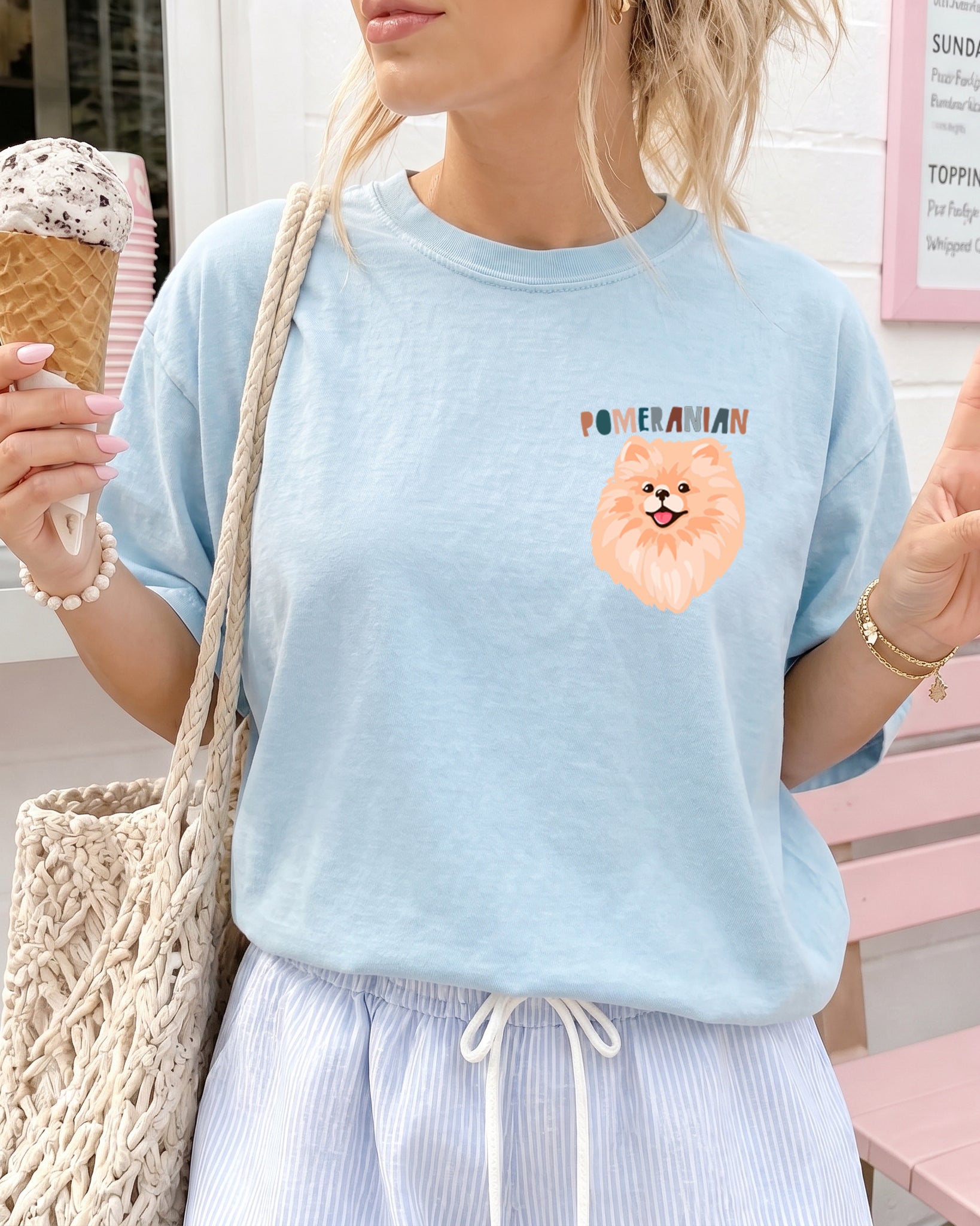 Pomeranian Dog Comfort Colors T Shirt