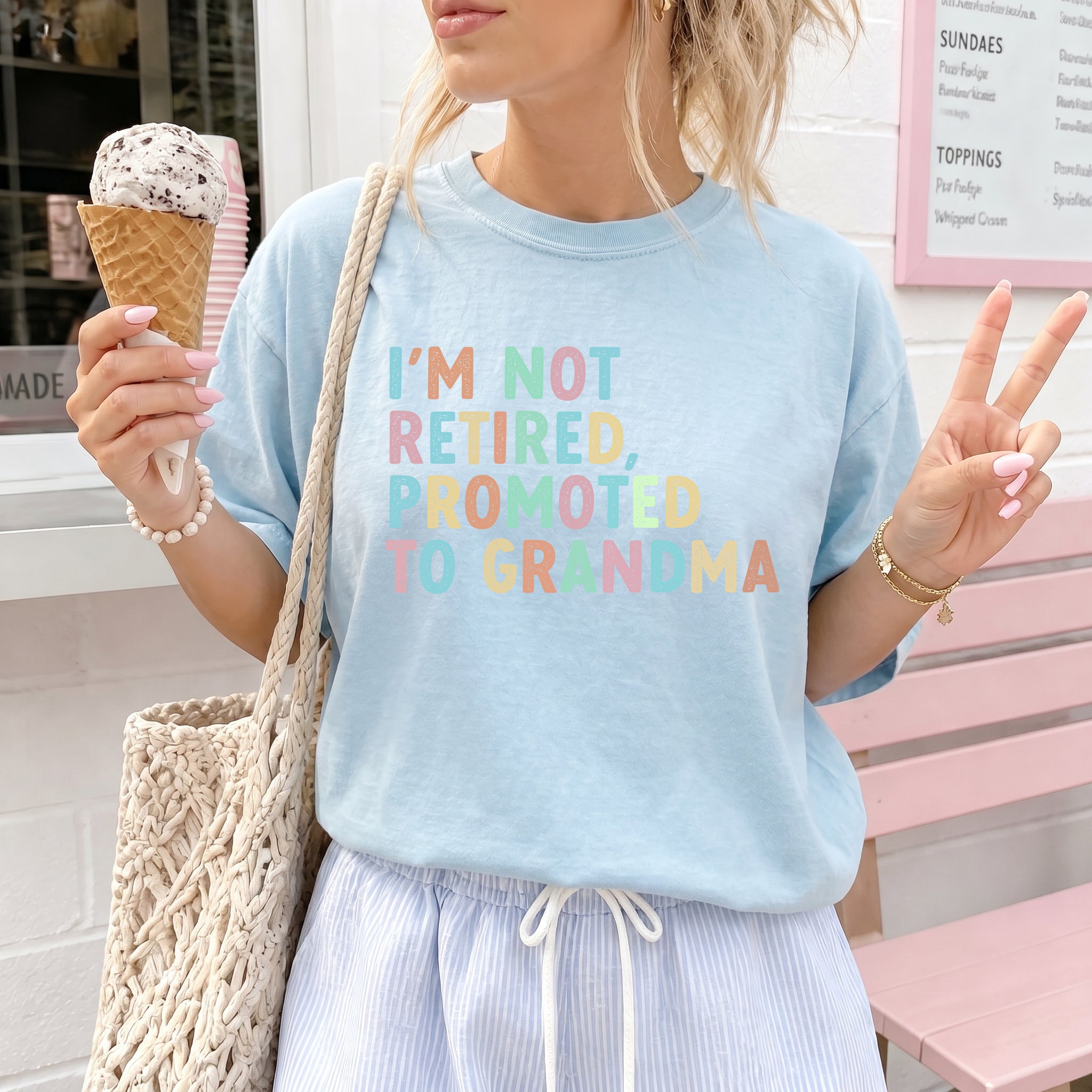 Officially Promoted to Grandma Comfort Colors T Shirt