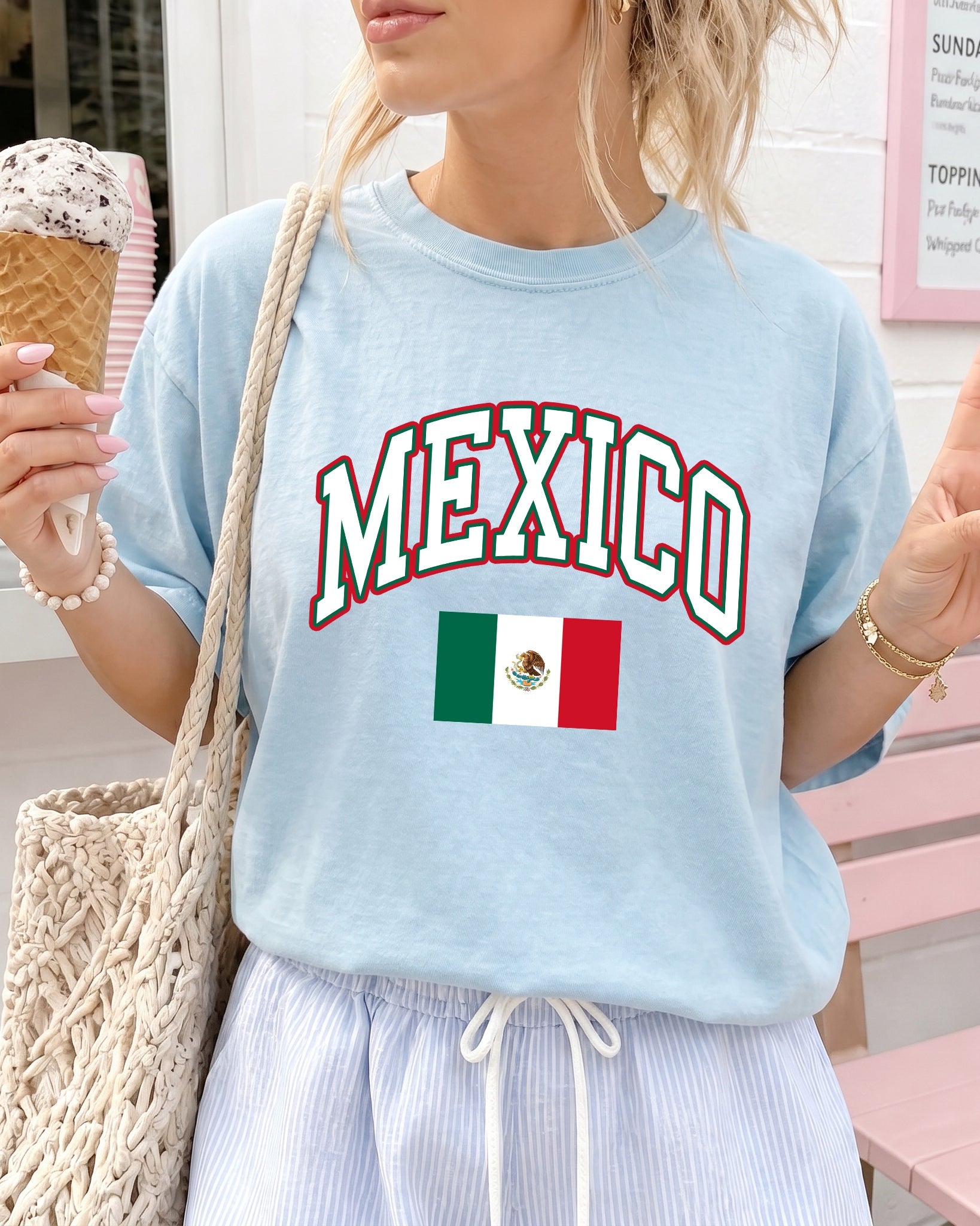 Mexico Flag Comfort Colors T Shirt