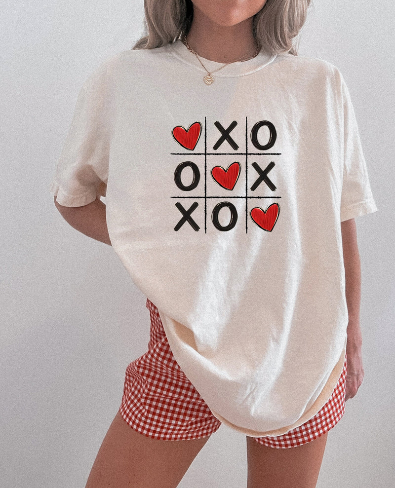 Valentine's day XOXO bingo Comfort Colors Garment Dyed T Shirt