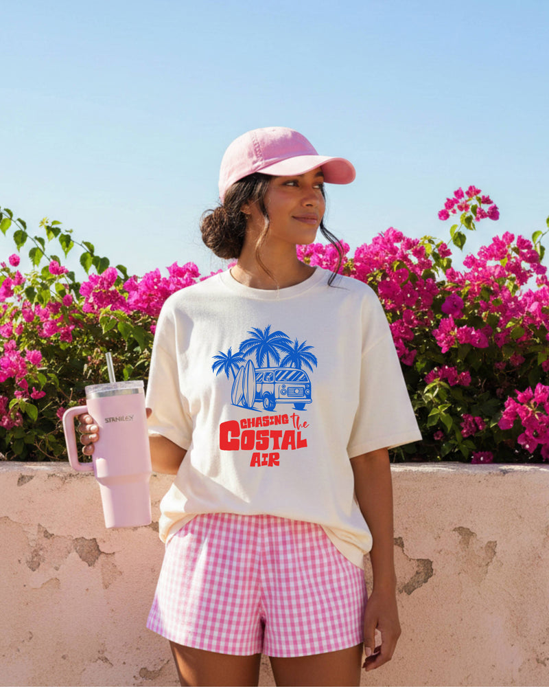 Chasing the ocean air Beach Nature Comfort Colors T Shirt Vacation Lake Summer