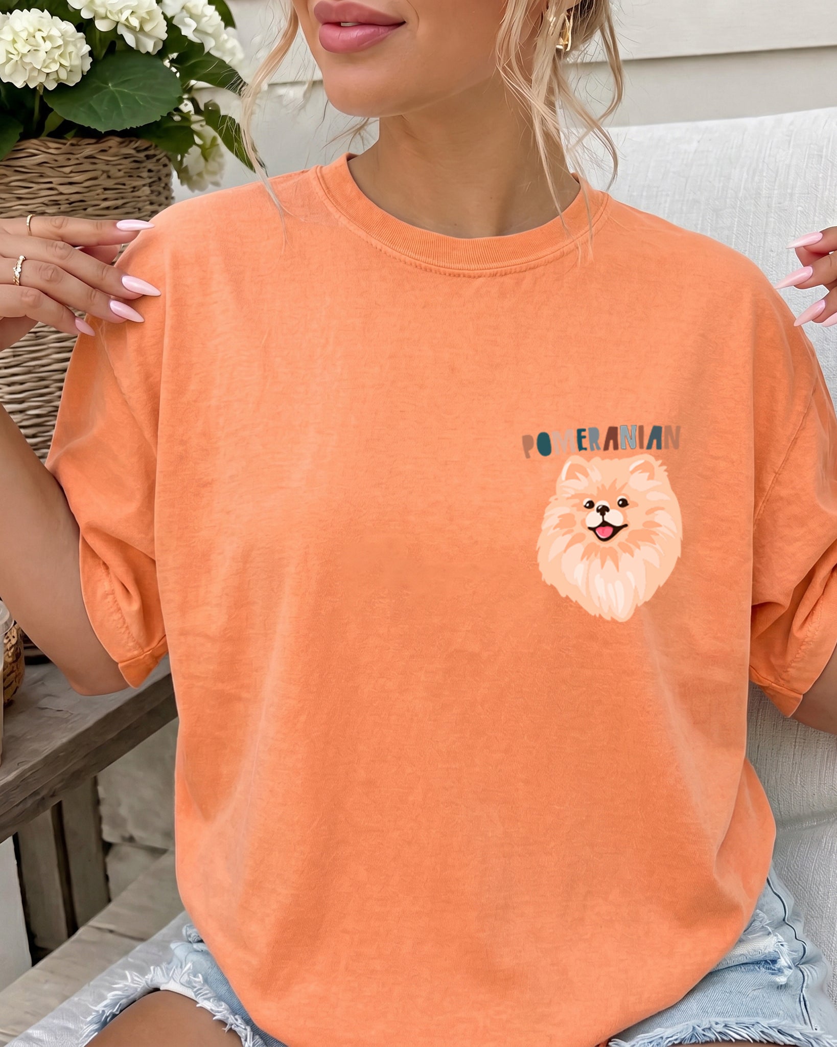 Pomeranian Dog Comfort Colors T Shirt