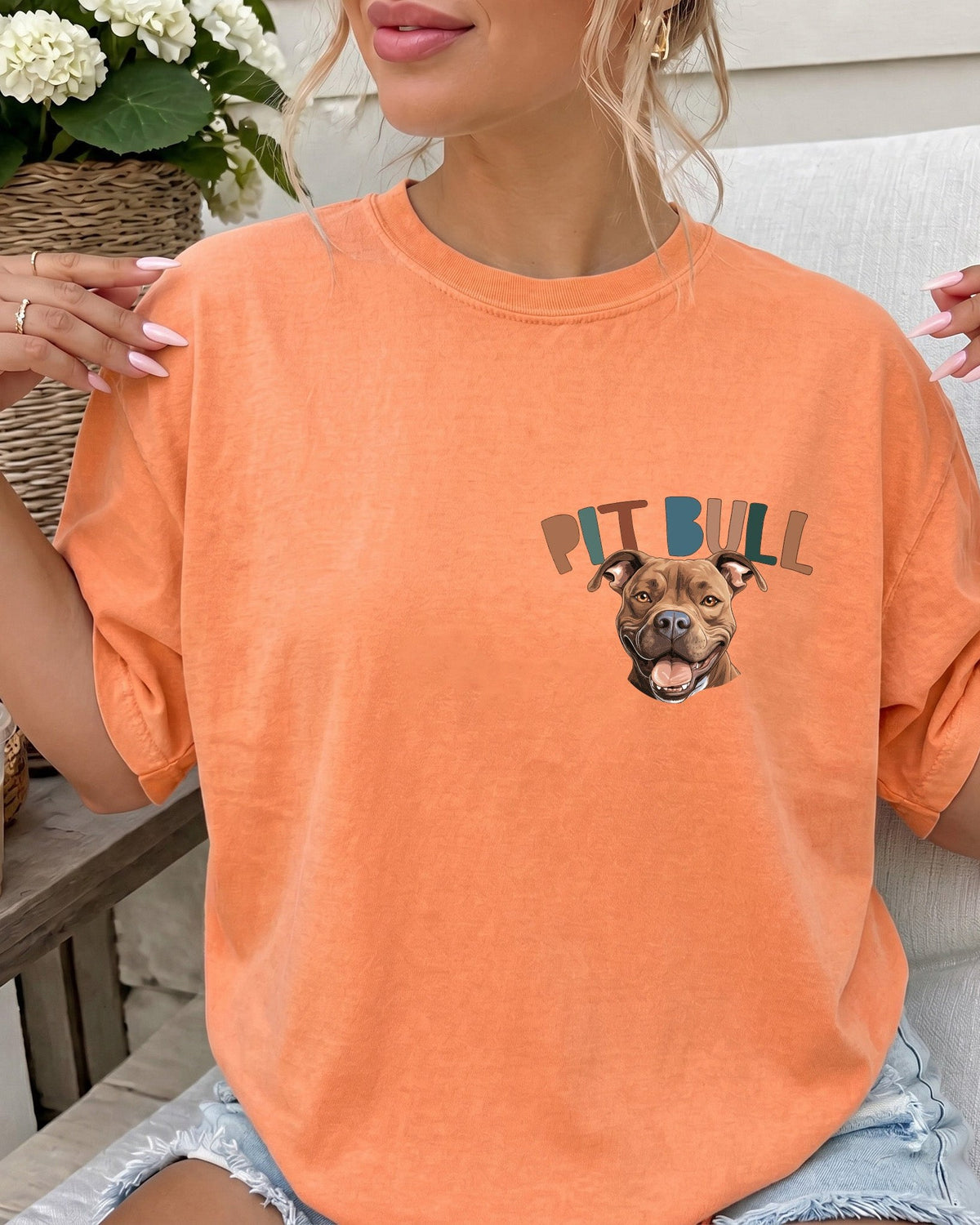 Pitbull Dog Comfort Colors T-Shirt, Pit Bull Lover Gift