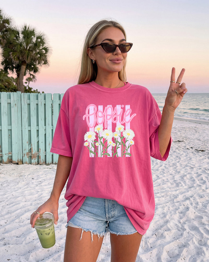 Oopsie Daisy Nature Flower Comfort Colors T Shirt Vacation Beach Lake Summer