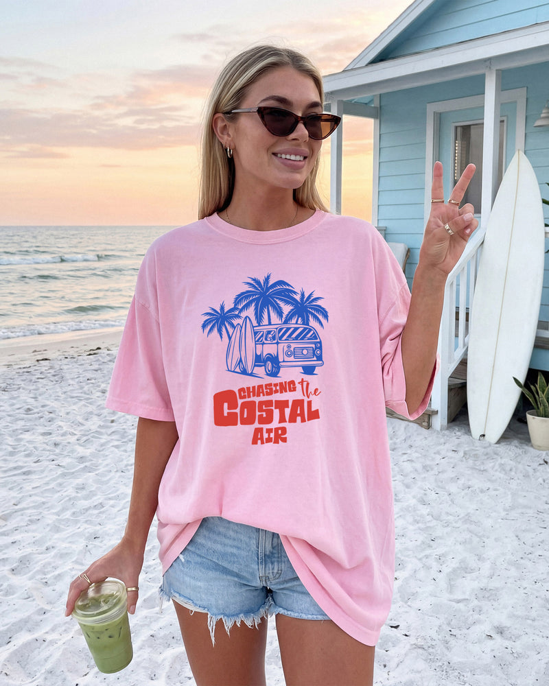 Chasing the ocean air Beach Nature Comfort Colors T Shirt Vacation Lake Summer