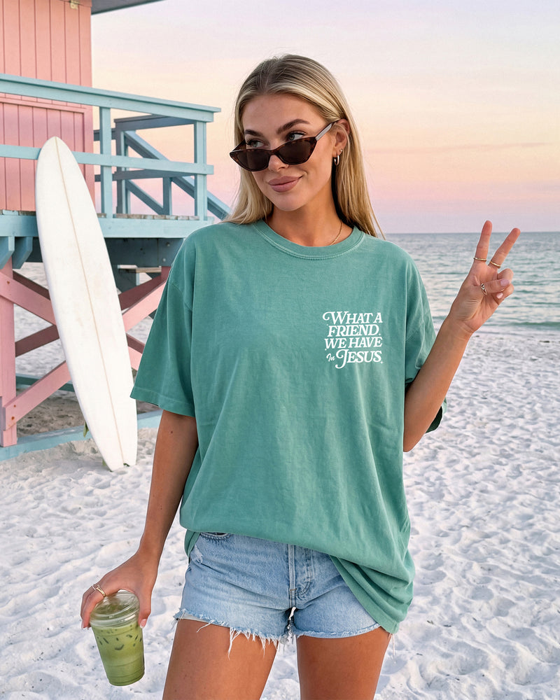 What a friend we have in Jesus Comfort Colors T Shirt Religious Jesus Bible