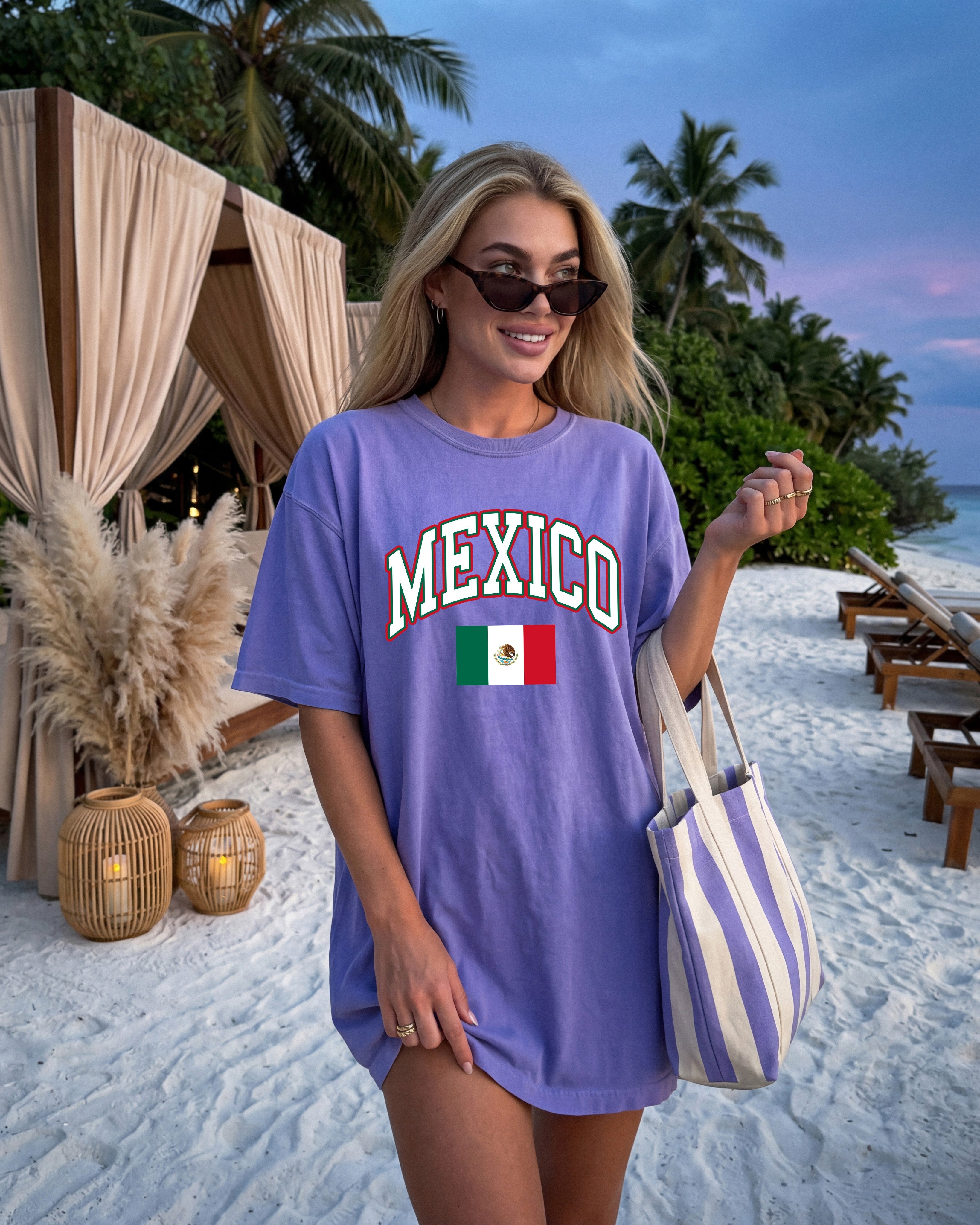Mexico Flag Comfort Colors T Shirt