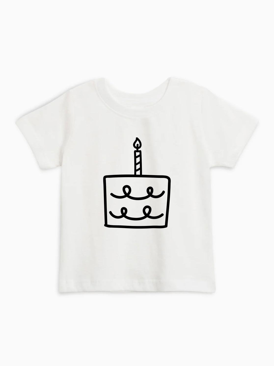 One Birthday Cake 1st Birthday Organic Cotton Kids Tee