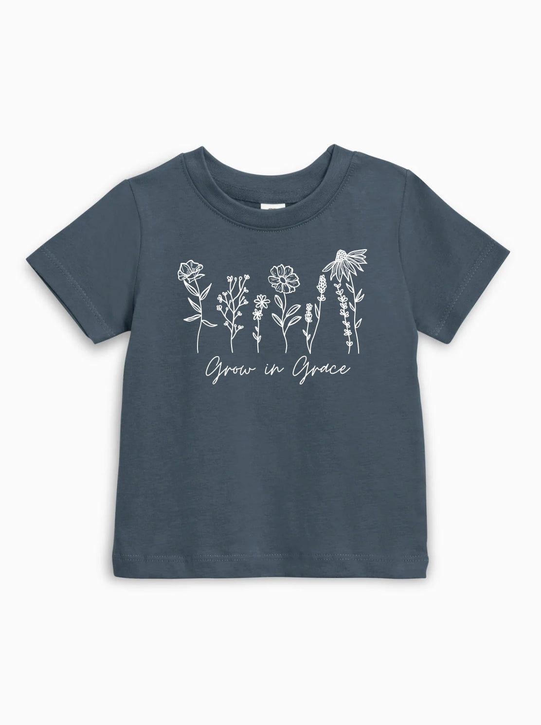 Grow In Grace Wildflowers Organic Cotton Baby And Kids Tee Easter Christian