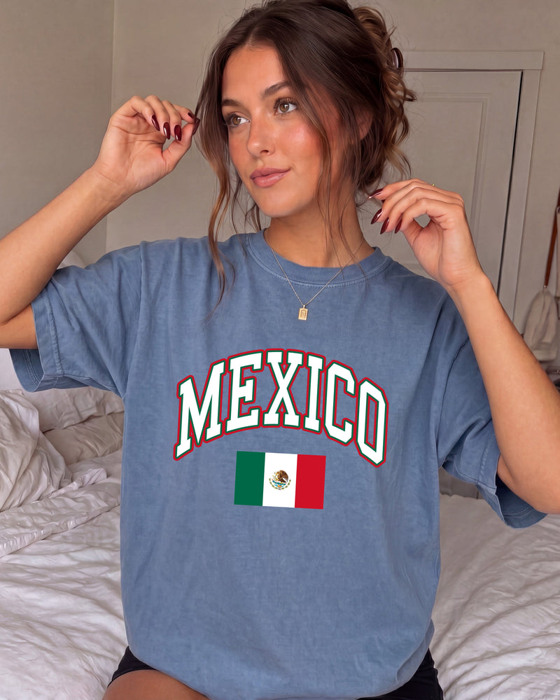 Mexico Flag Comfort Colors T Shirt