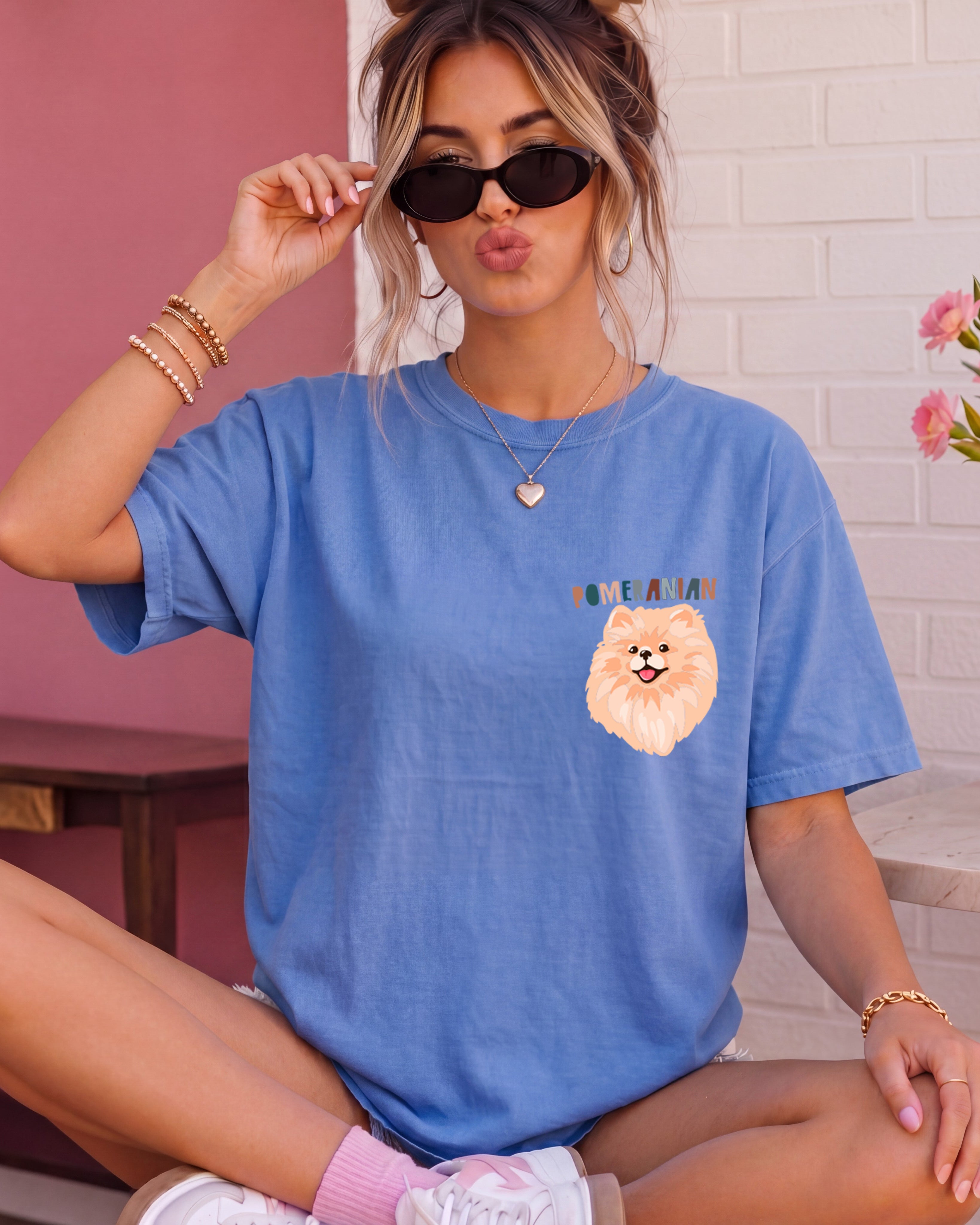 Pomeranian Dog Comfort Colors T Shirt