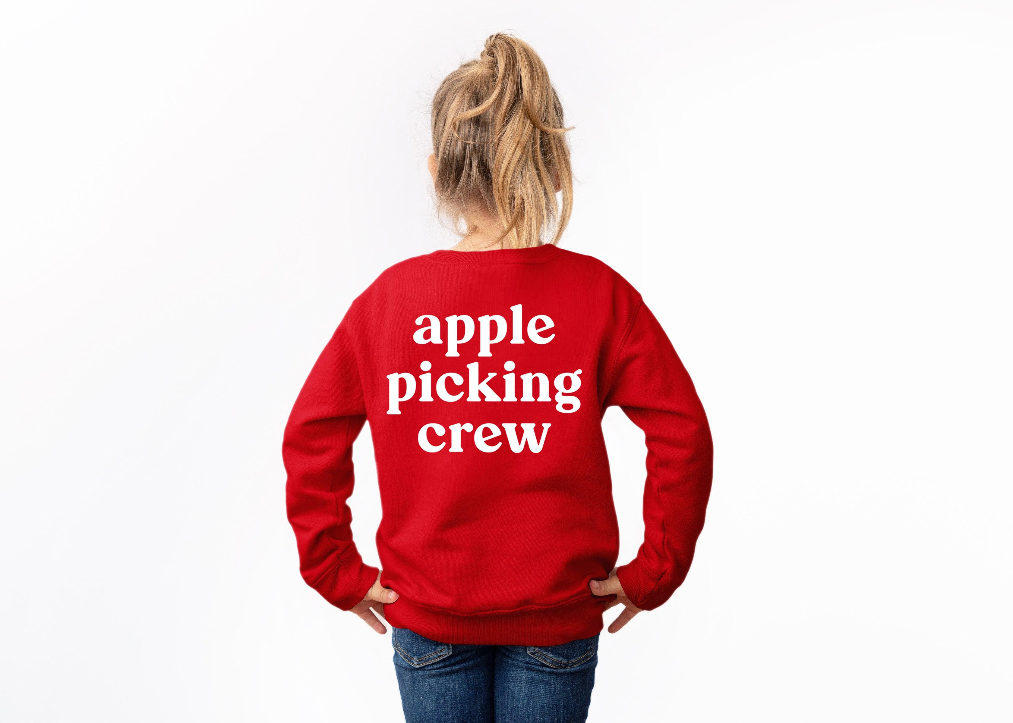 Apple Picking Crew Toddler Kids Fall Sweatshirt