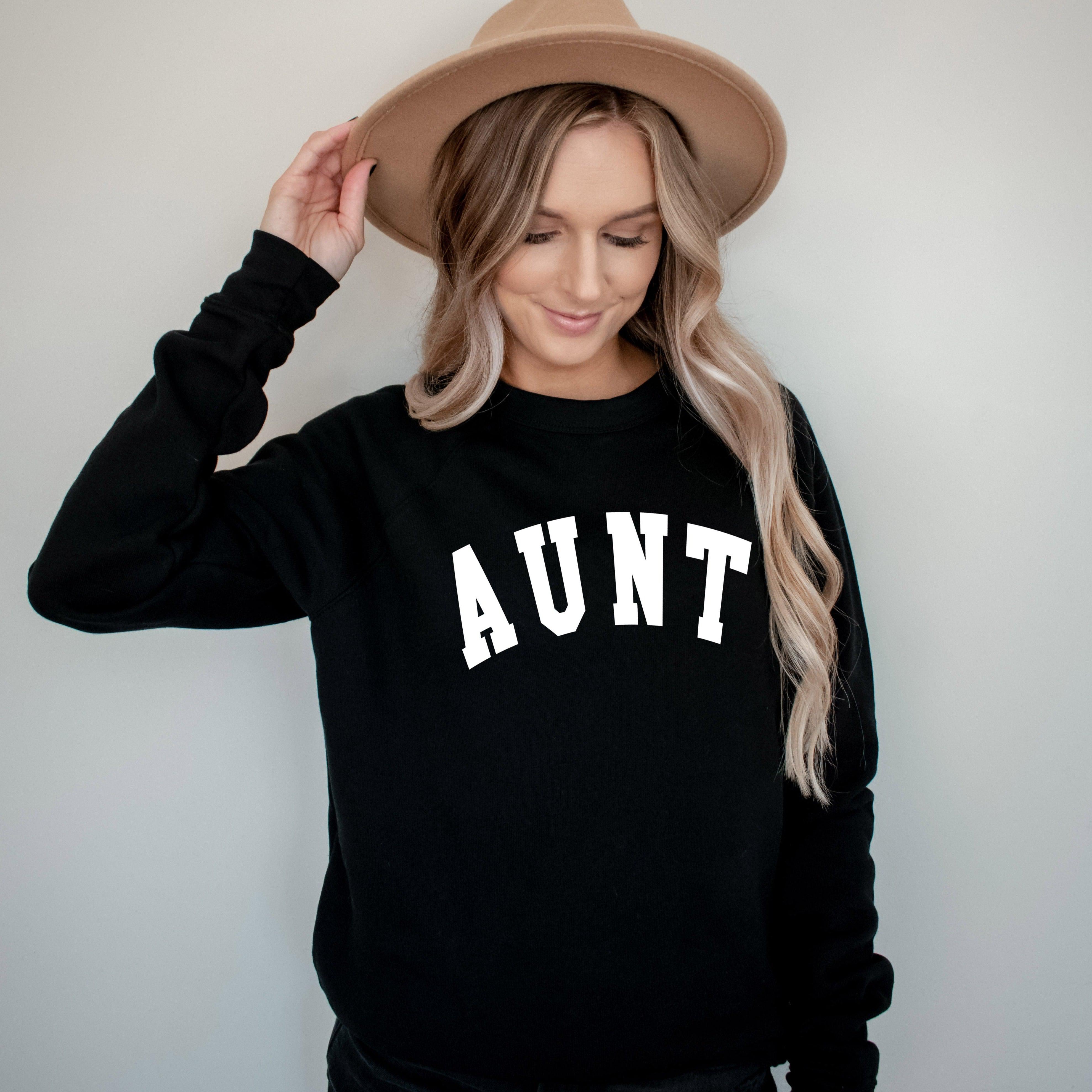 Aunt Drop Shoulder Sponge Fleece Crewneck Sweatshirt (Extended)