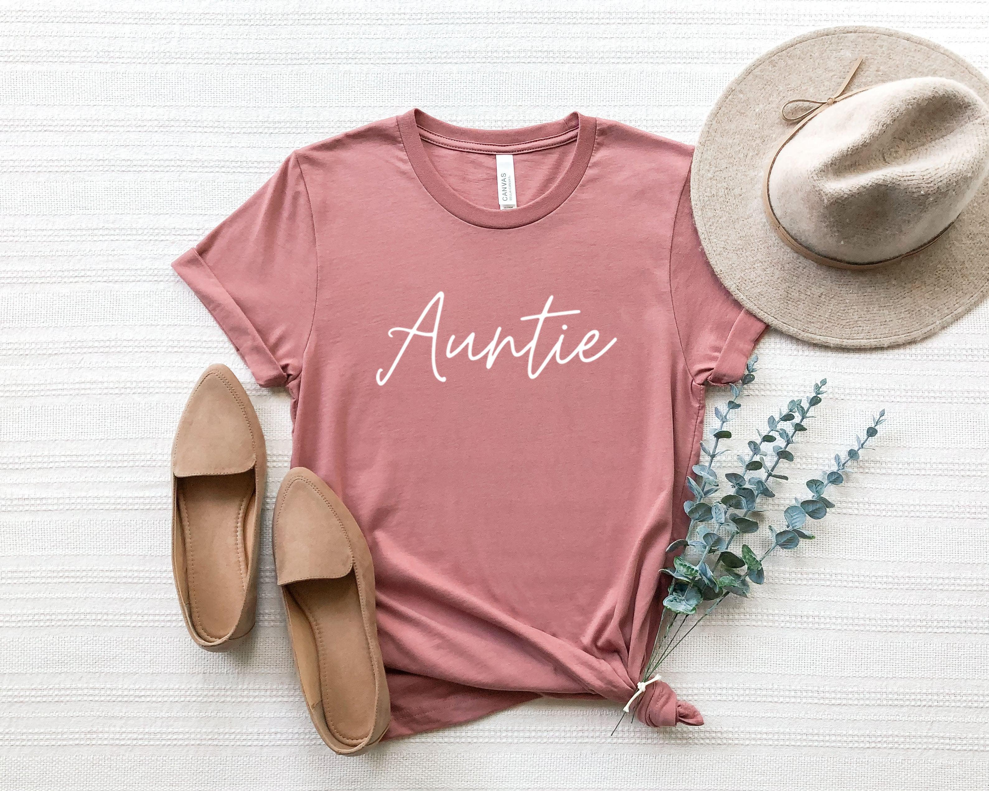 Auntie Best Aunt T Shirt (Cursive)