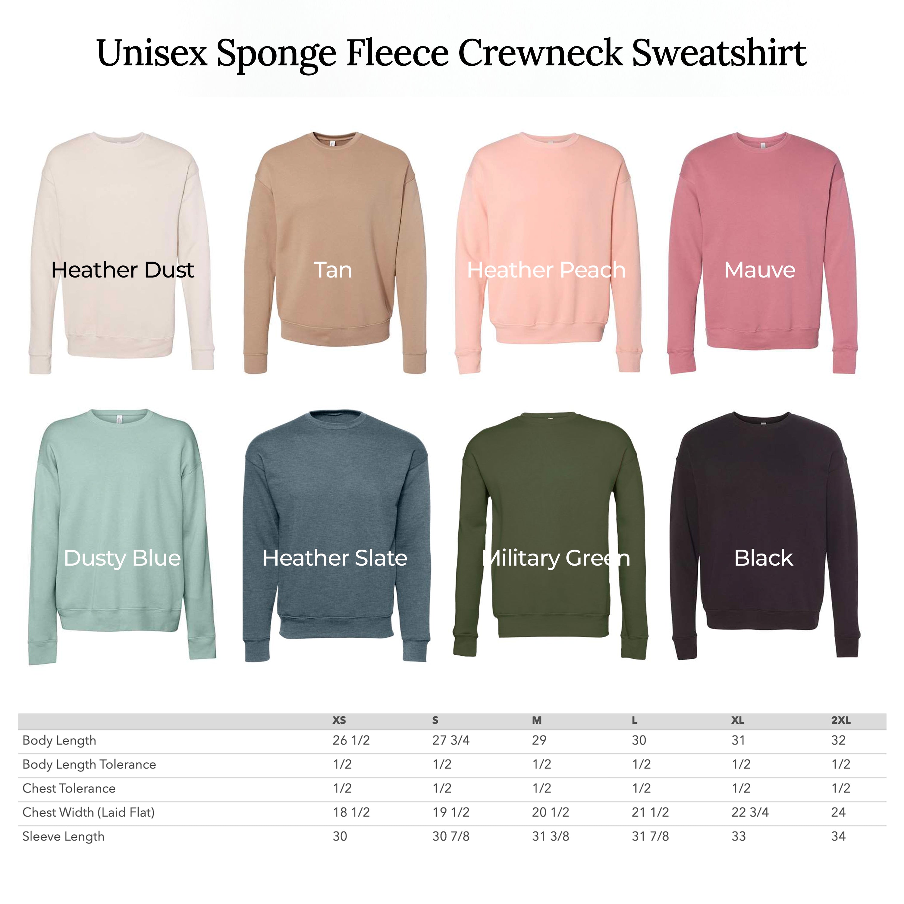 Auntie Heart Underneath Drop Shoulder Sponge Fleece Crewneck Sweatshirt