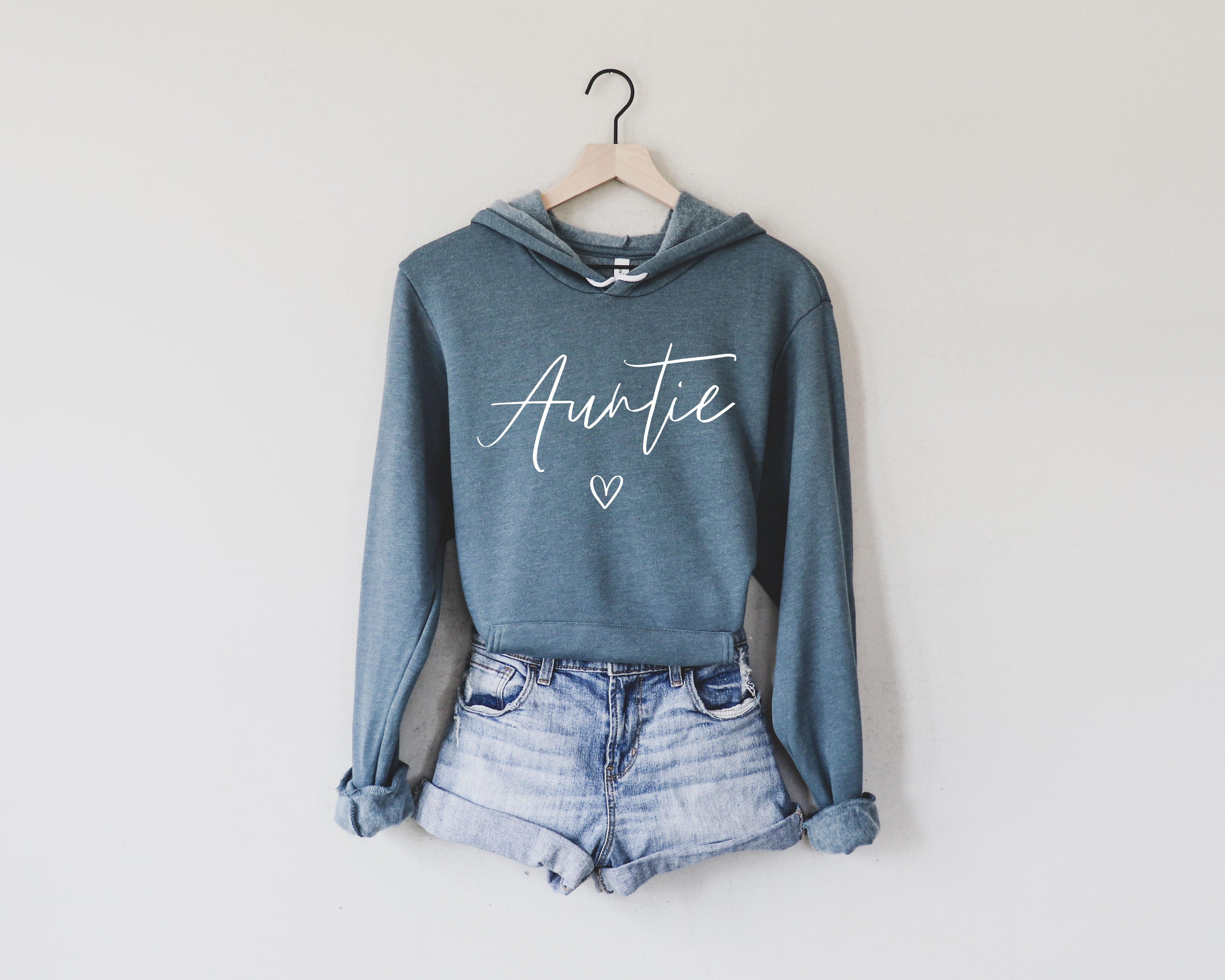 Auntie Sponge Fleece hoodie Sweatshirt (Heart Underneath)