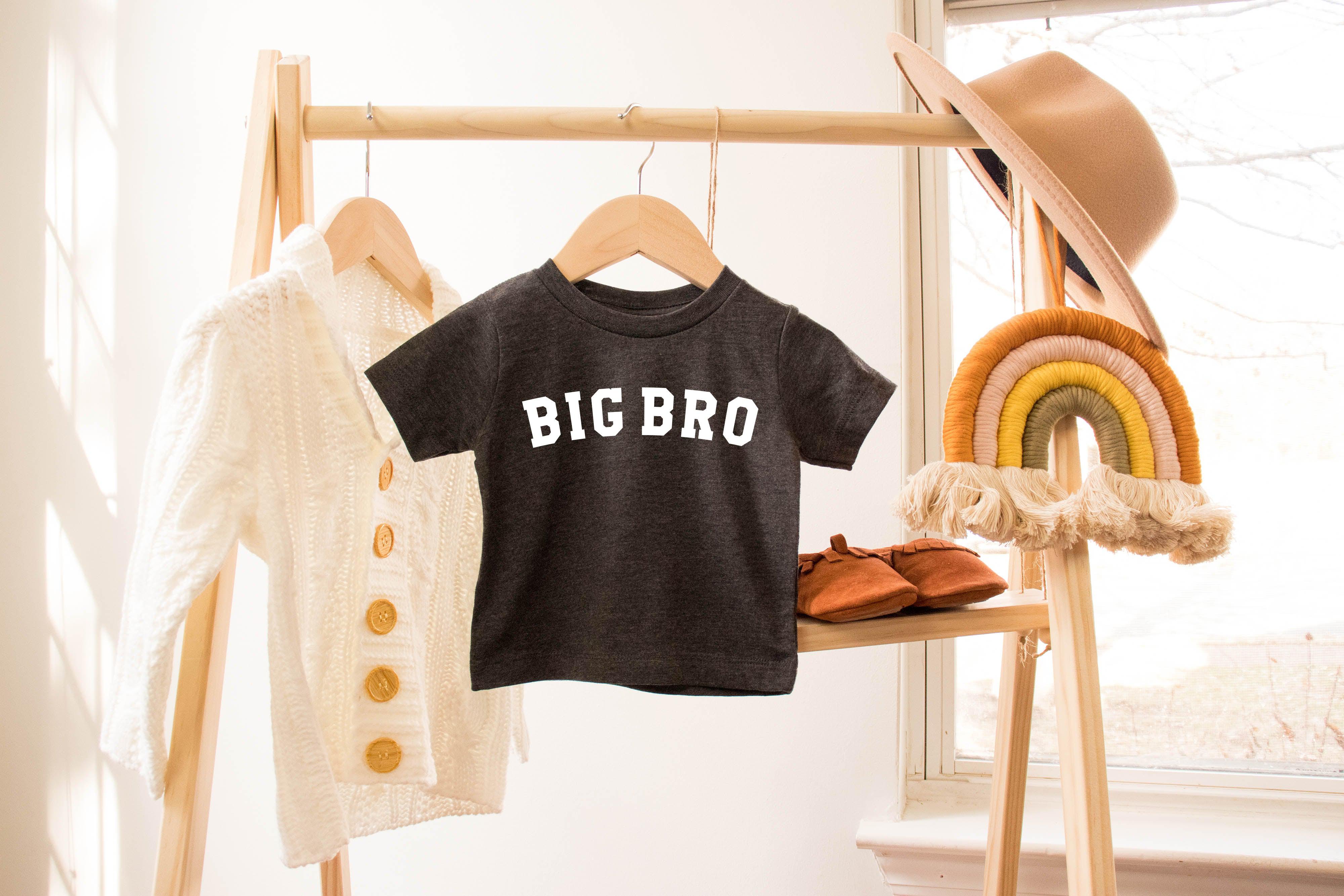 Big bro Baby and Kids T-Shirt | Big brother Pregnancy announcement Sibling Shirt