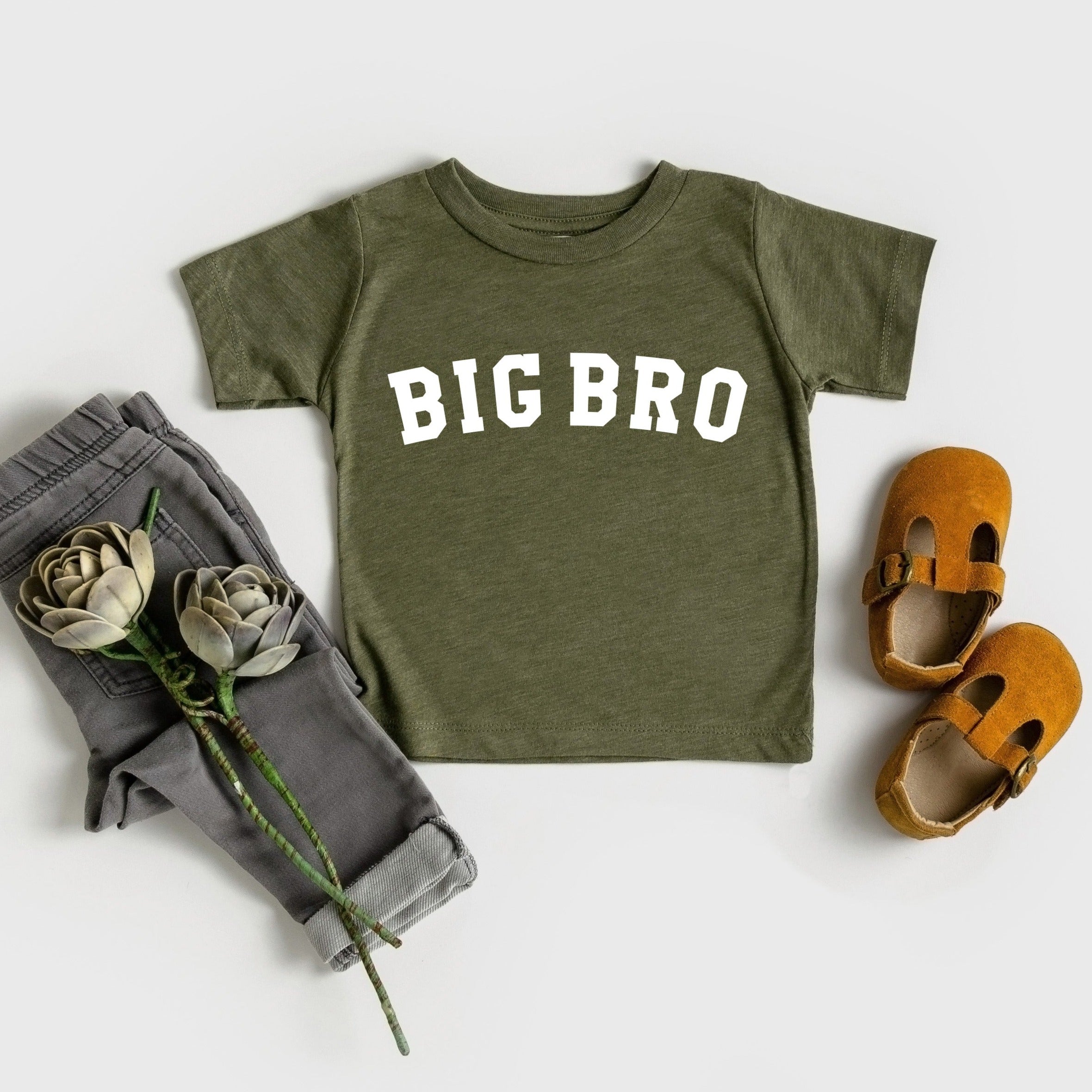 Big bro Baby and Kids T-Shirt | Big brother Pregnancy announcement Sibling Shirt