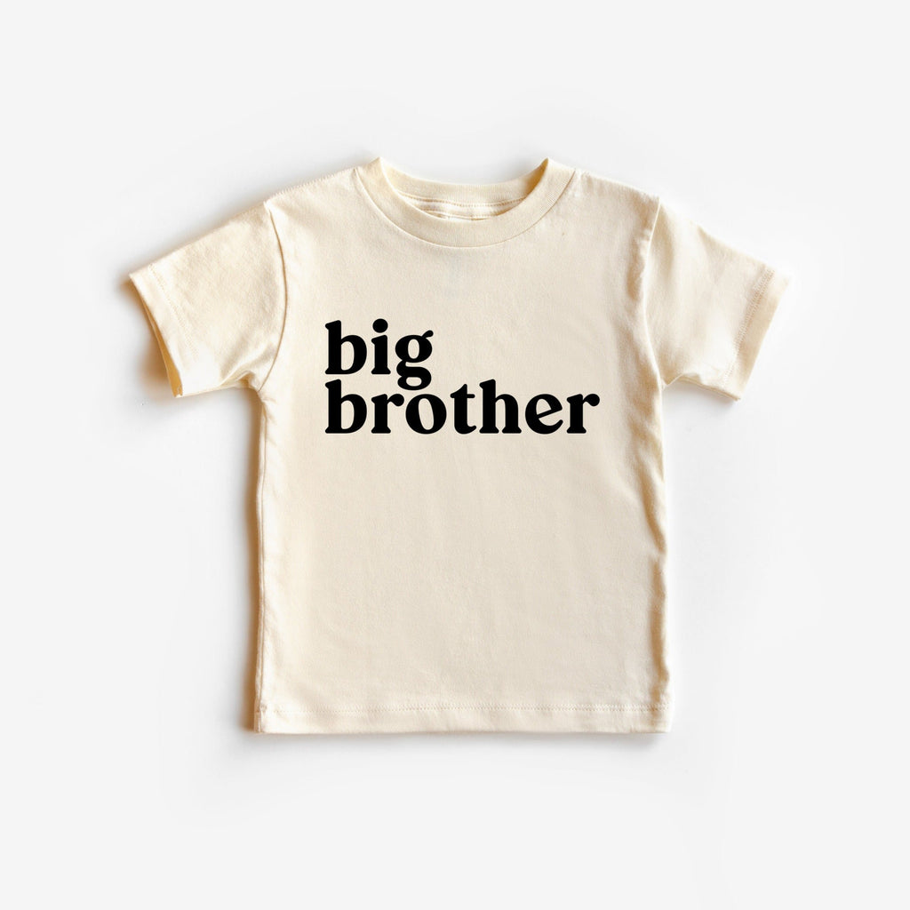 Big brother Baby and Toddler T-Shirt | Sibling Shirt (Serif)