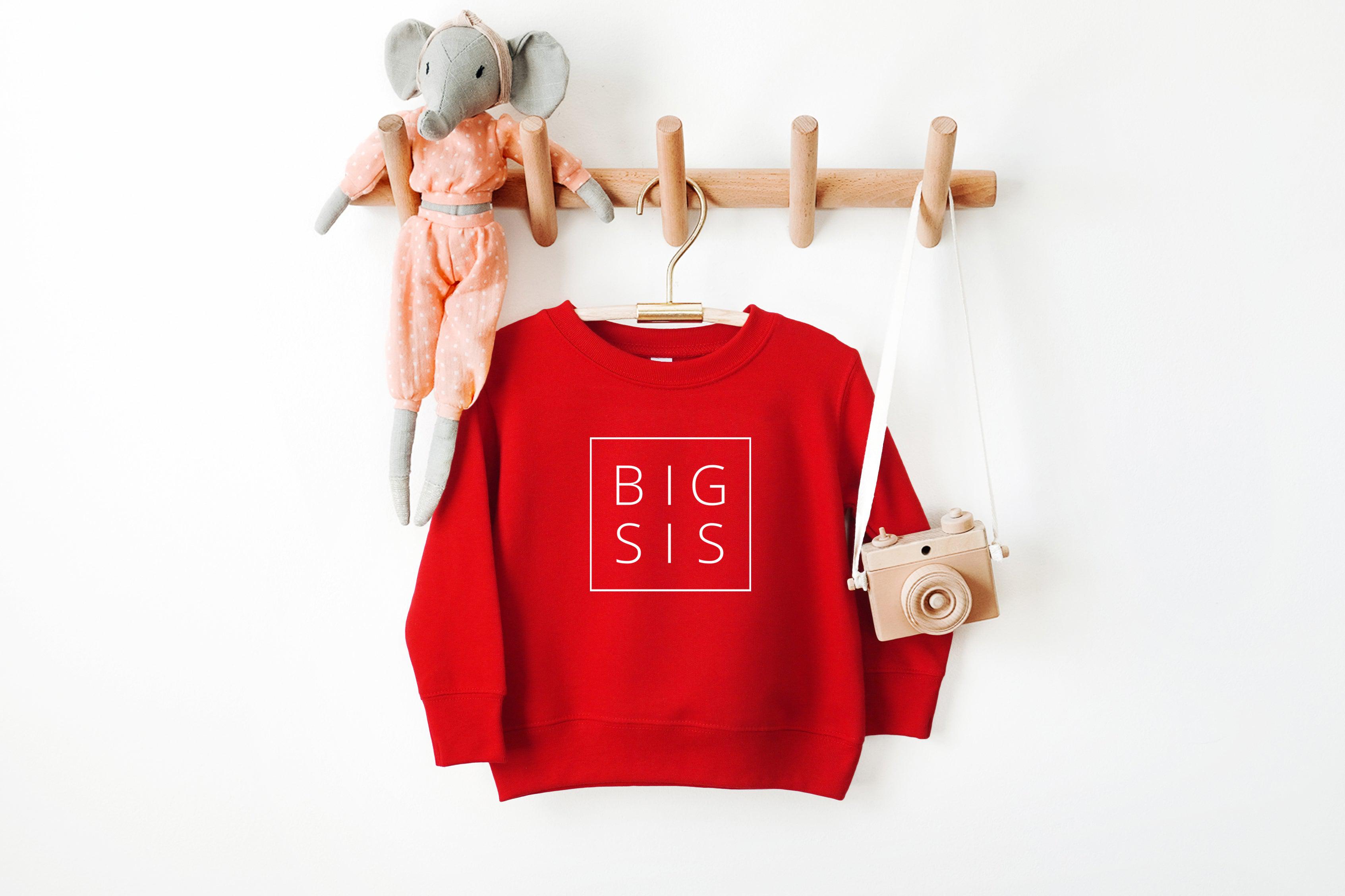 Big sis Toddler Kids Sweatshirt (Square)