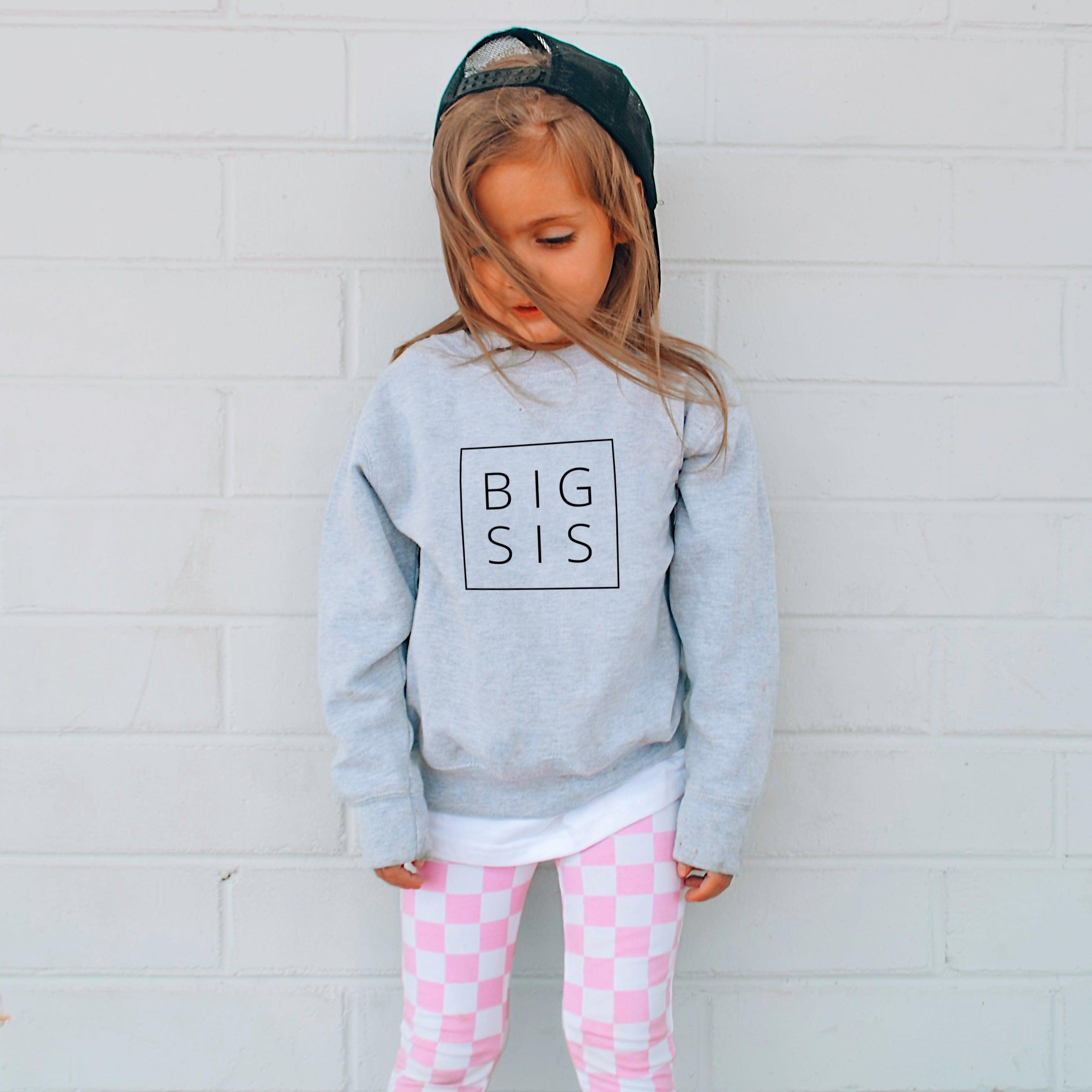 Big sis Toddler Kids Sweatshirt (Square)