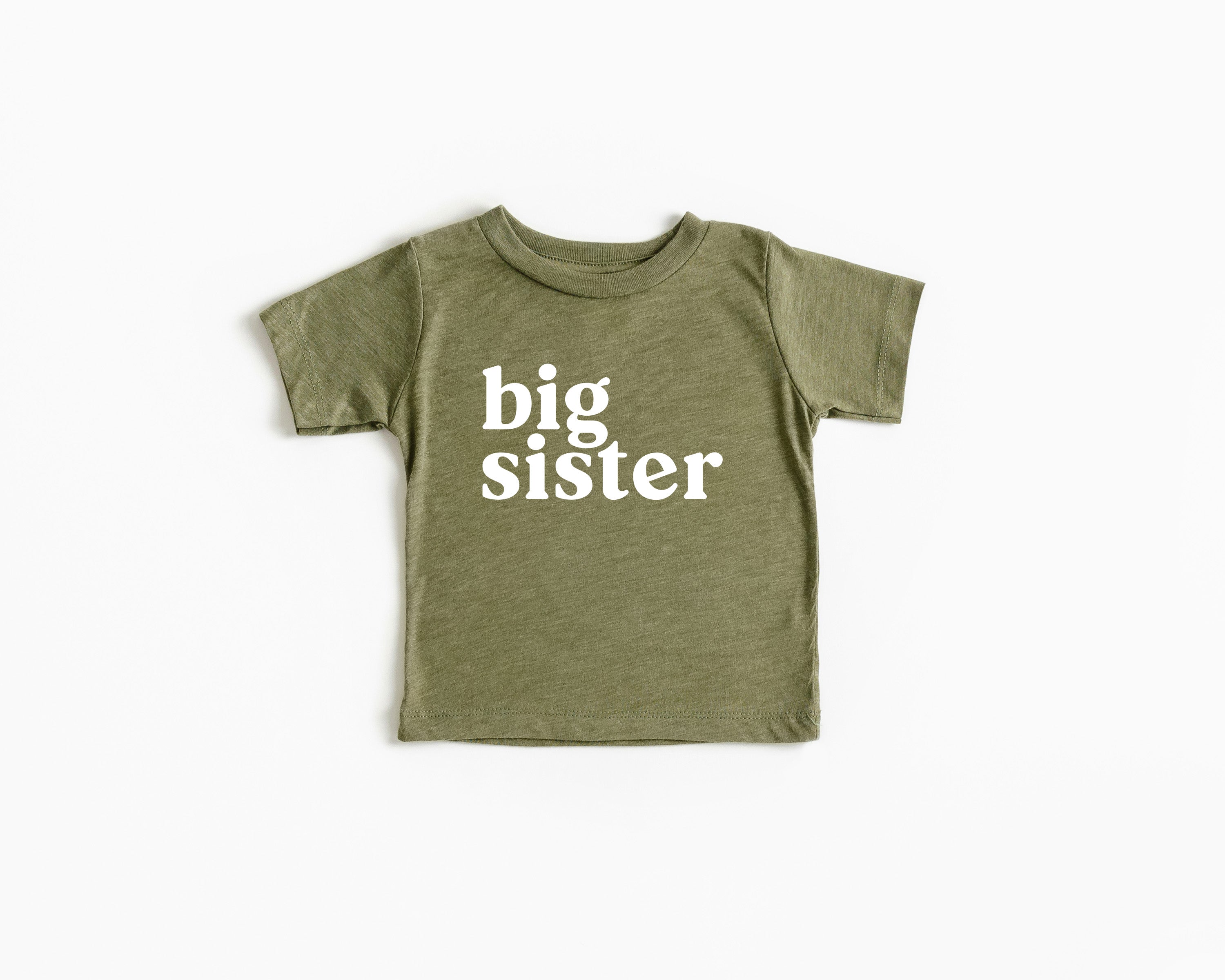 Big sister Baby and Toddler T-Shirt | Sibling Shirt (Serif)