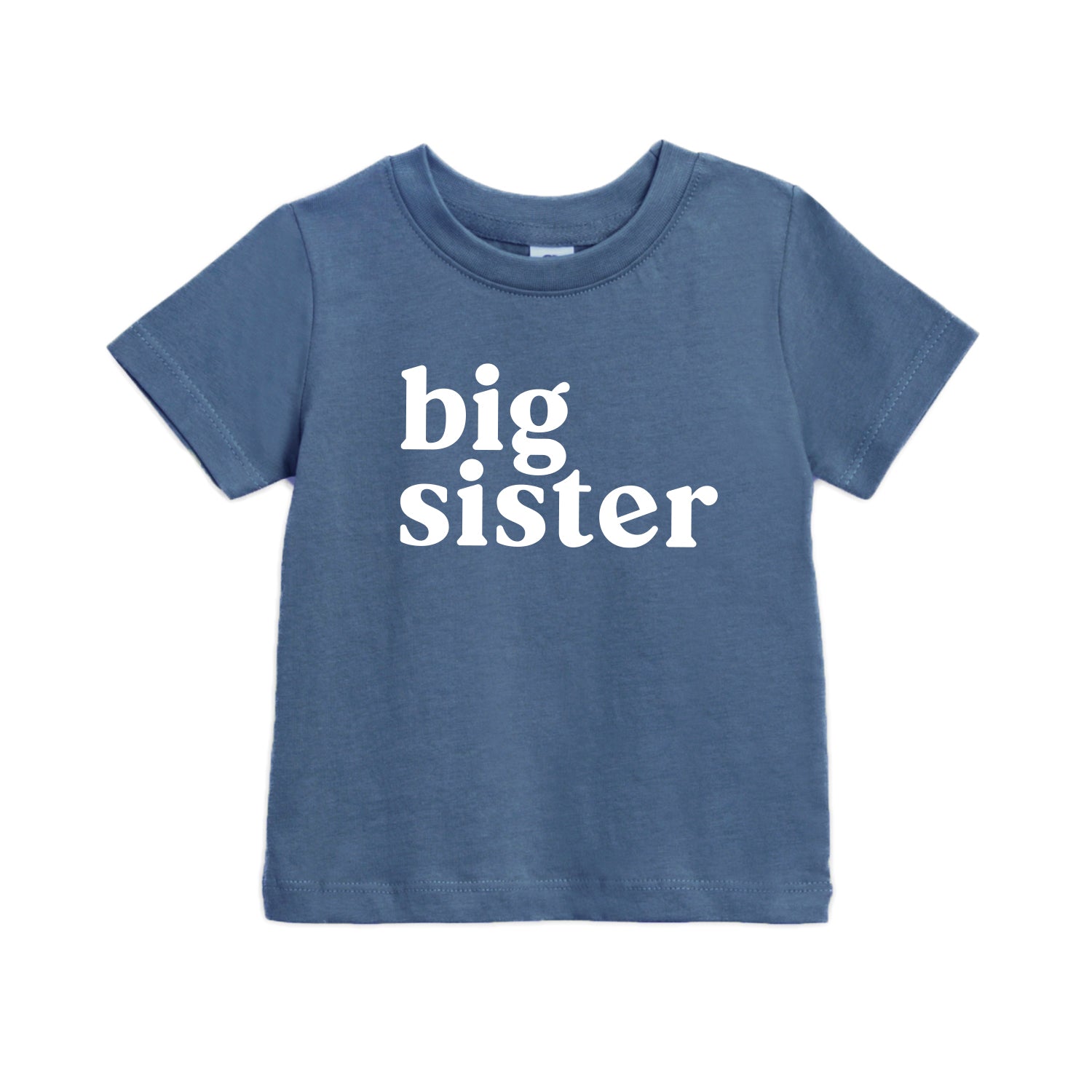 Big sister Baby and Toddler T-Shirt | Sibling Shirt (Serif)