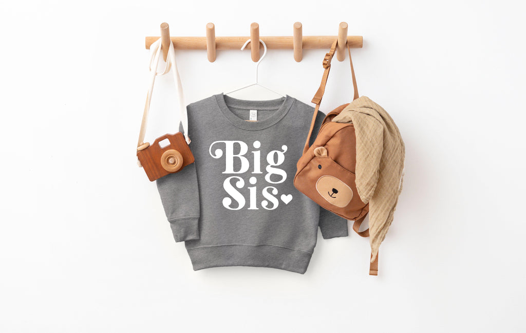 Big sister Toddler Kids Sweatshirt (Retro)