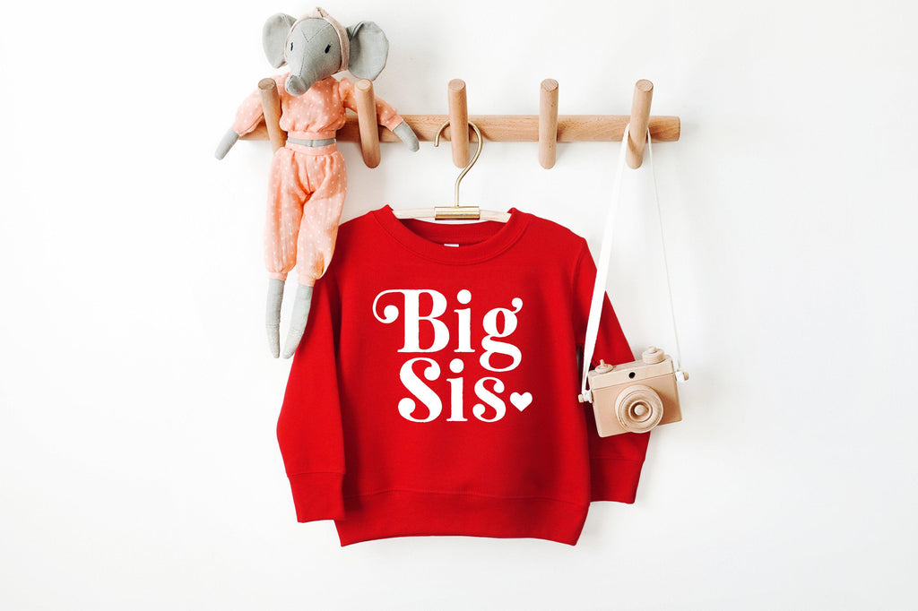 Big sister Toddler Kids Sweatshirt (Retro)