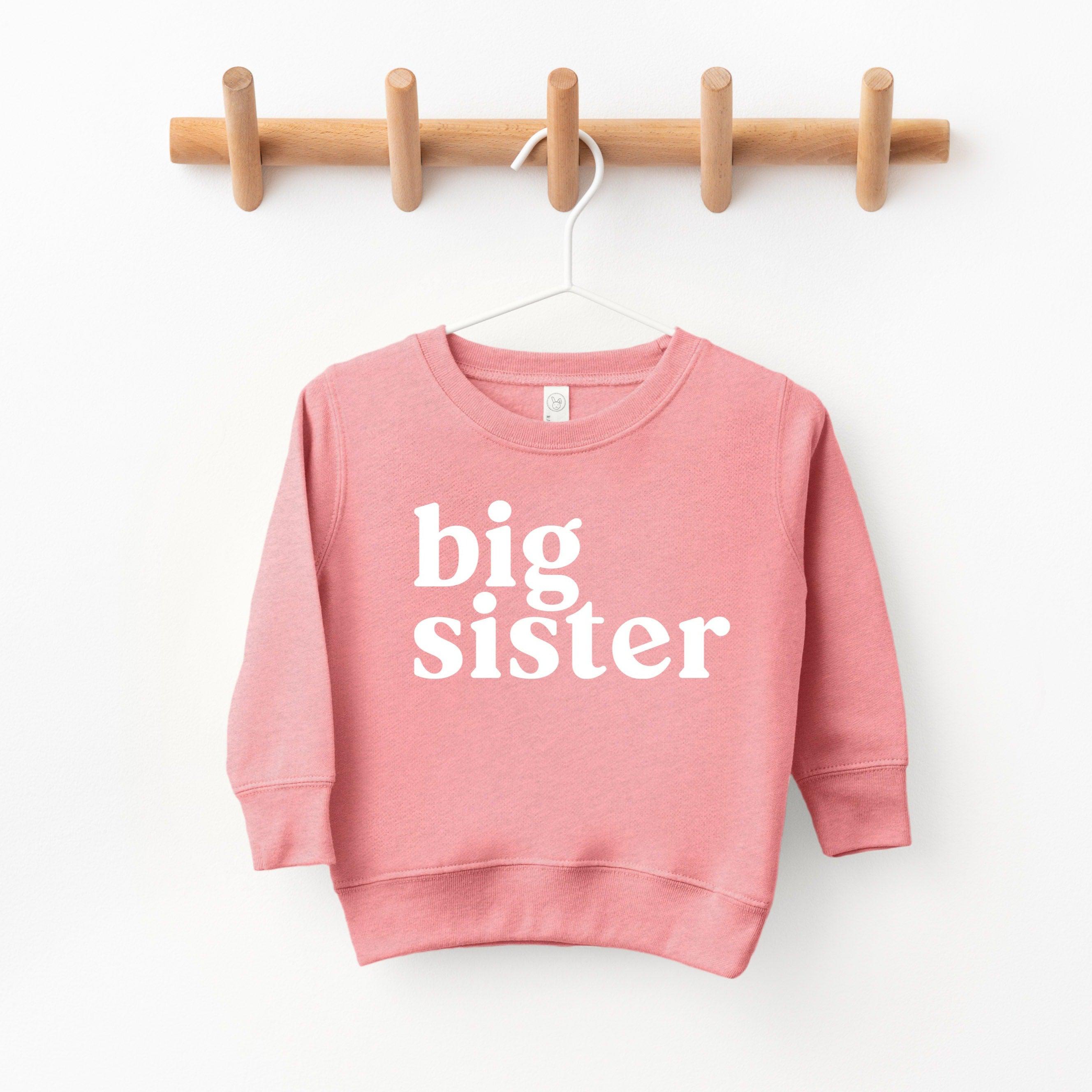 Big sister Toddler Kids Sweatshirt (Serif)