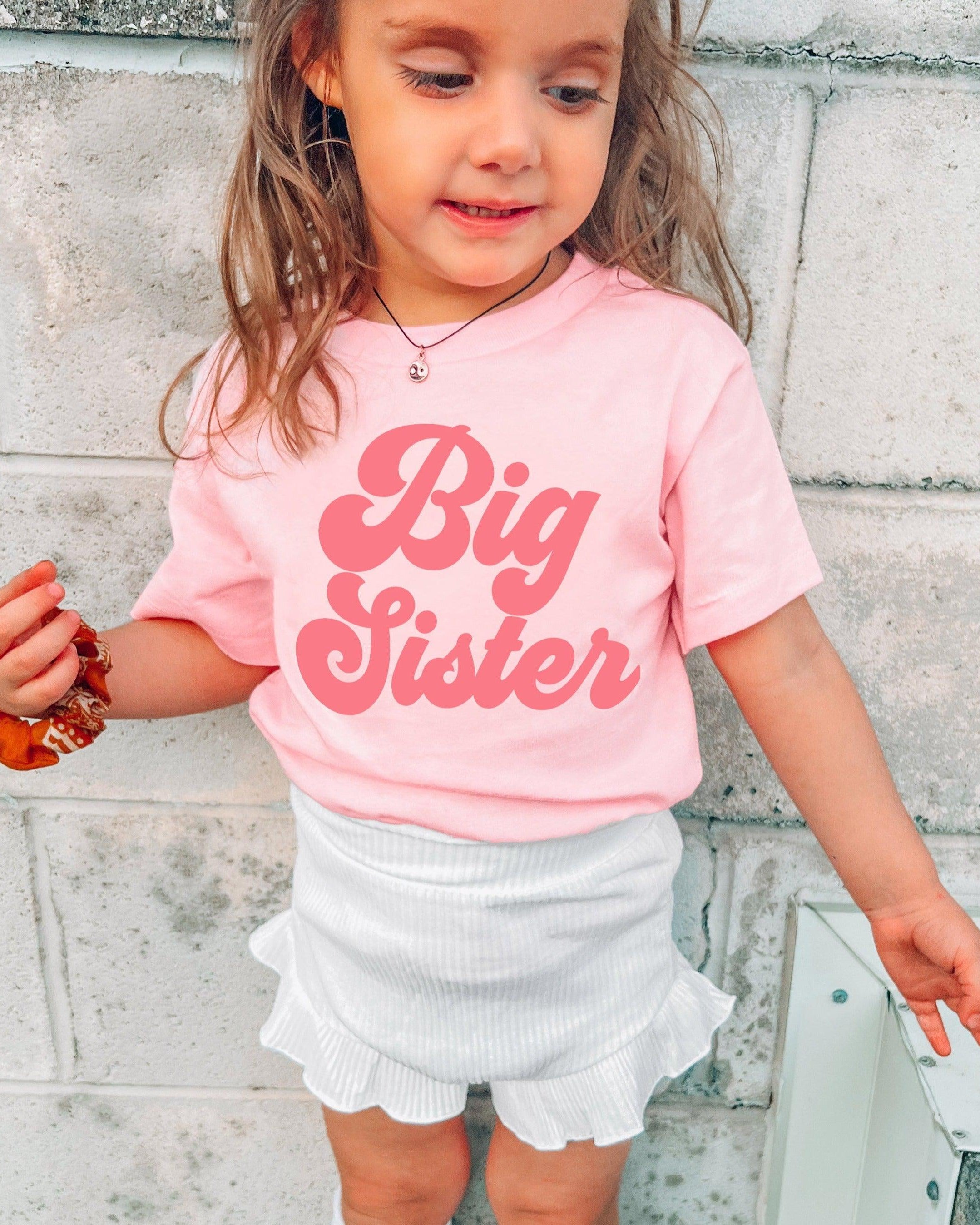 Big sister Toddler and Youth T-Shirt (Groovy)