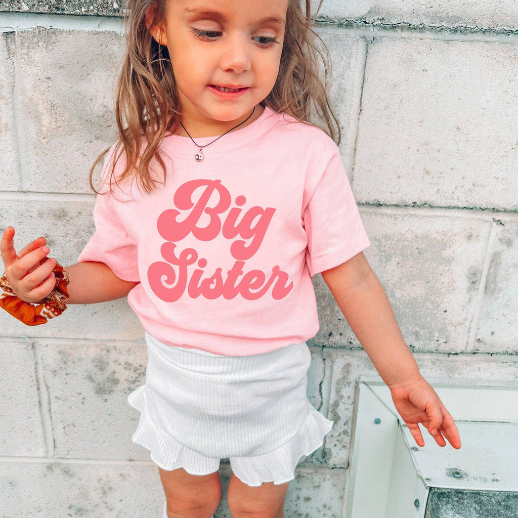 Big sister Toddler and Youth T-Shirt (Groovy)