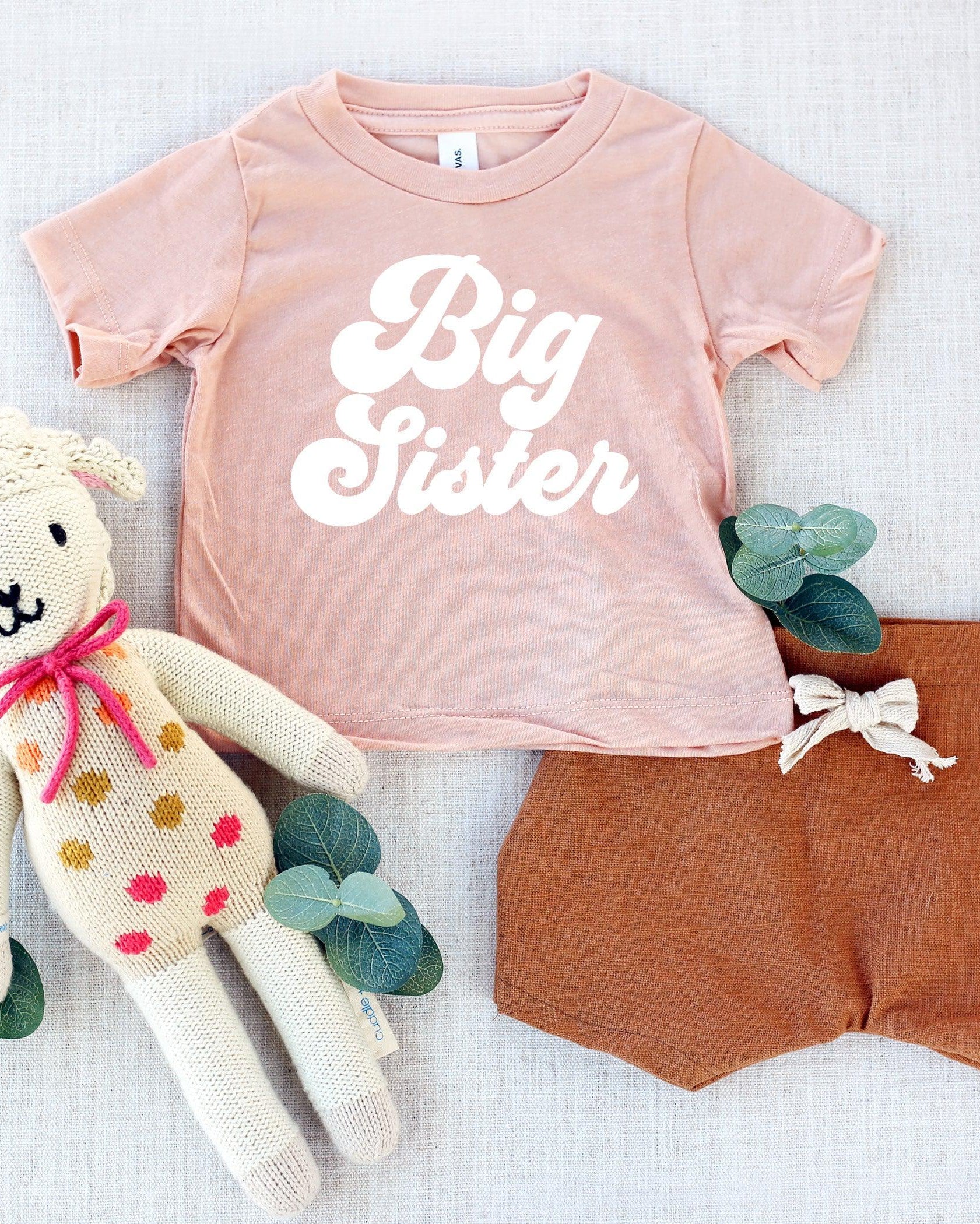 Big sister Toddler and Youth T-Shirt (Groovy)