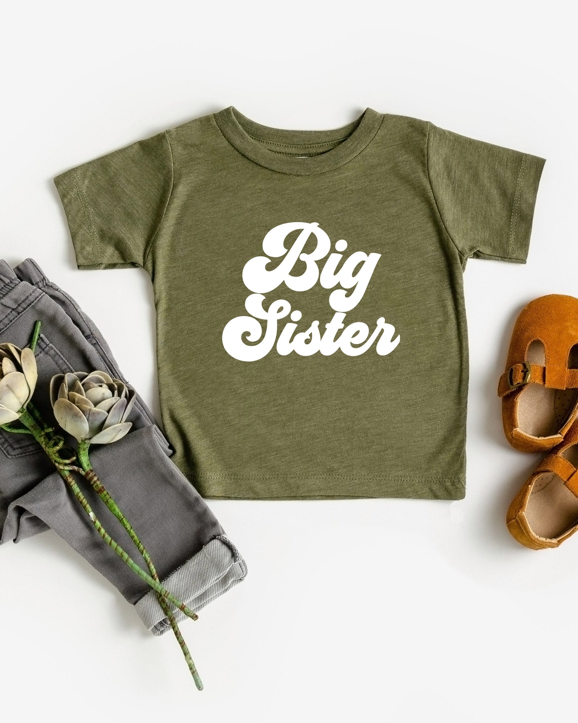 Big sister Toddler and Youth T-Shirt (Groovy)